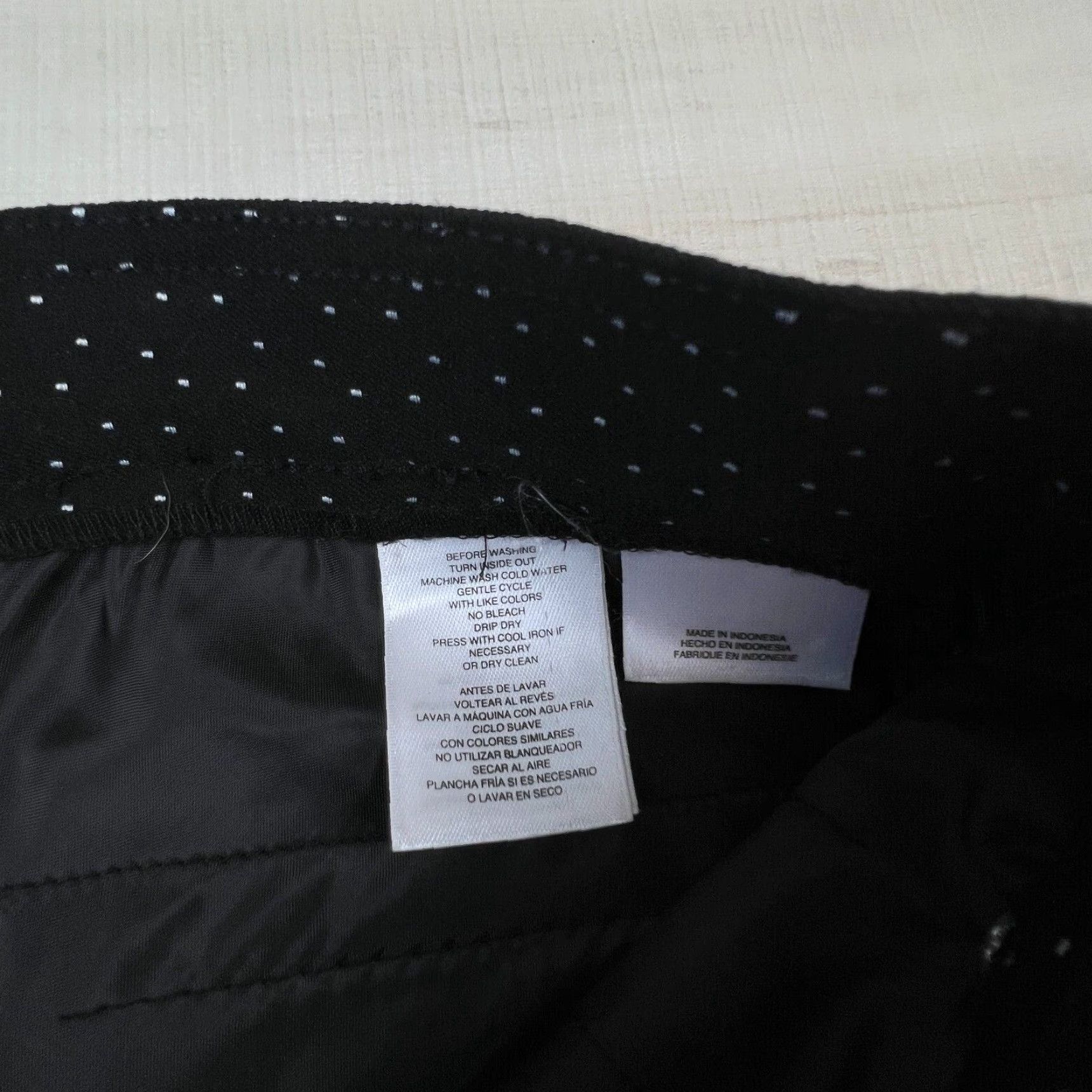 Anne Klein Anne Klein Womens Black Polka Dot Cropped Pants Size 4 Stretch Mid Rise Straight Leg Size 27" / US 4 / IT 40 - 4 Thumbnail