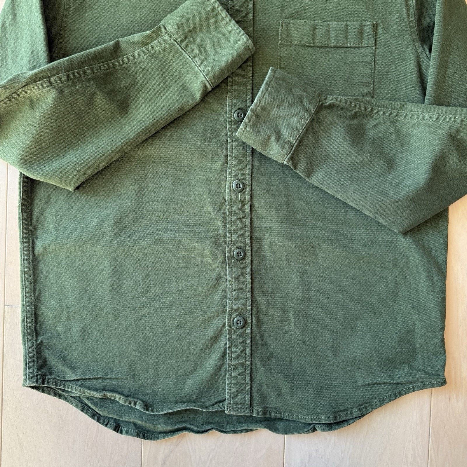 Topo Designs Topo Designs Shirt Medium Green Cotton Button Up Long Sleeve Size US M / EU 48-50 / 2 - 5 Thumbnail