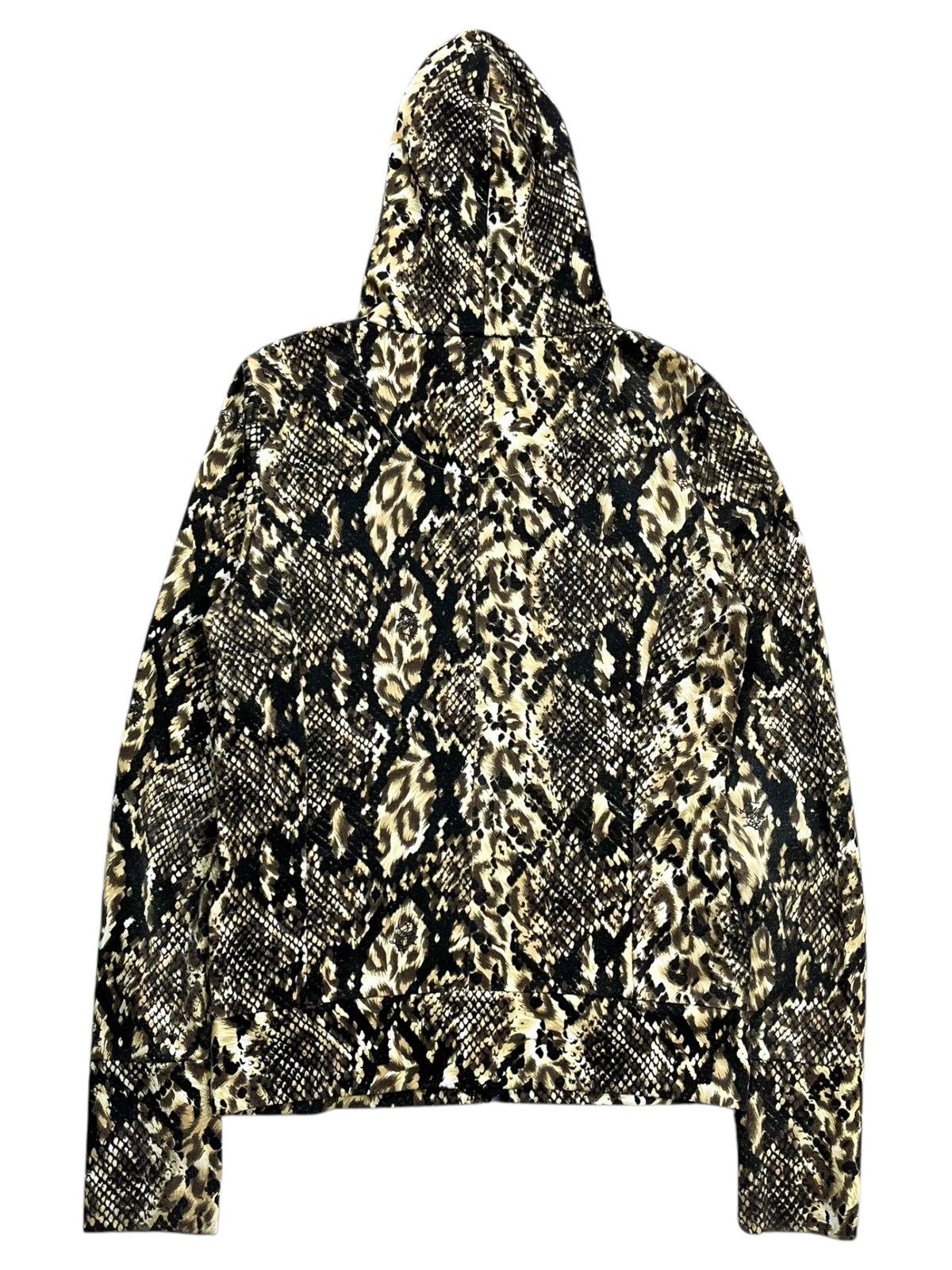 BUFFALO BOBS 2000s Buffalo Bobs - Thumbhole Cyber Reptilian Zip Hoodie Size US M / EU 48-50 / 2 - 3 Thumbnail