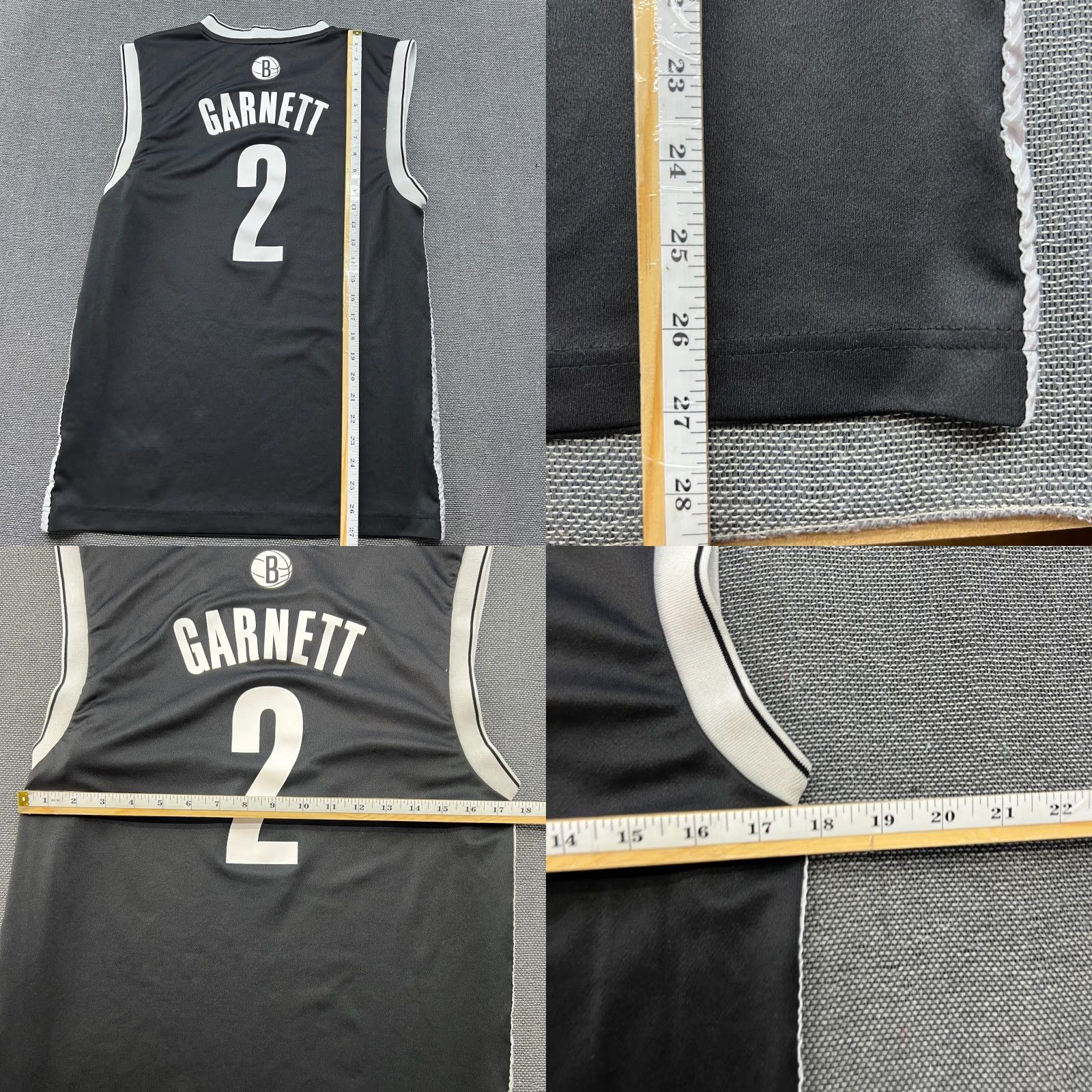 Adidas Nike Brooklyn Nets #2 Garnett 2014 Basketball Jersey Mens Small Tank Top Adidas Size US S / EU 44-46 / 1 - 8 Thumbnail