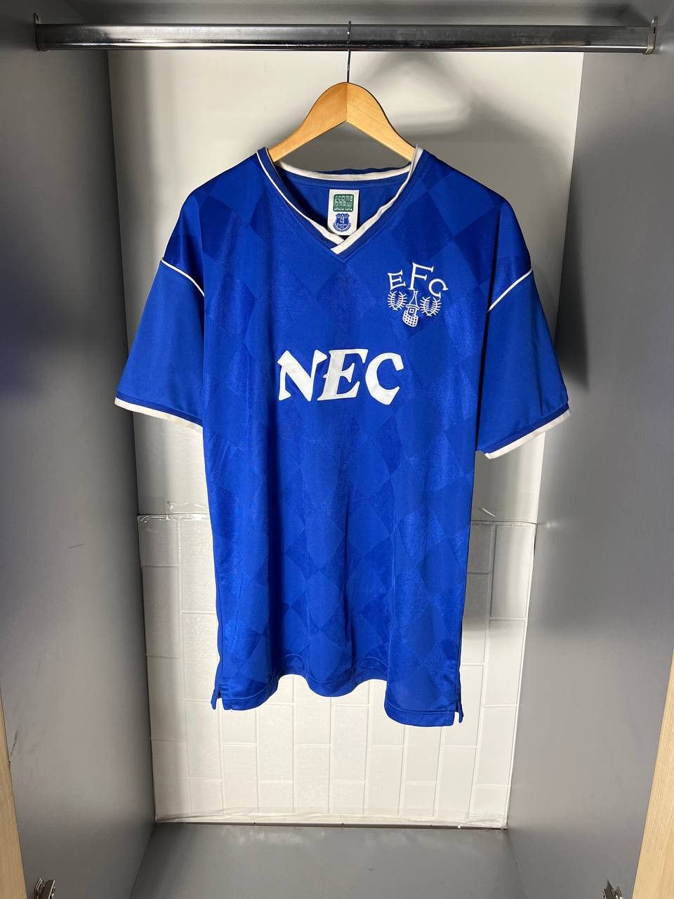 Vintage VERY RARE EVERTON ENGLAND RETRO SOCCER JERSRY BLOKE Y2K 90s Size US XL / EU 56 / 4 - 1 Thumbnail