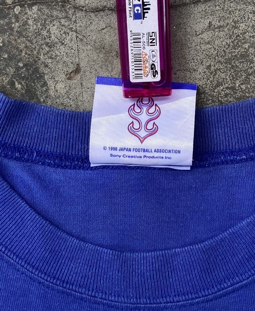Vintage Rare🔥Vintage 90s Japan Football Fire Flame Center Logo Tees Size US L / EU 52-54 / 3 - 8 Thumbnail