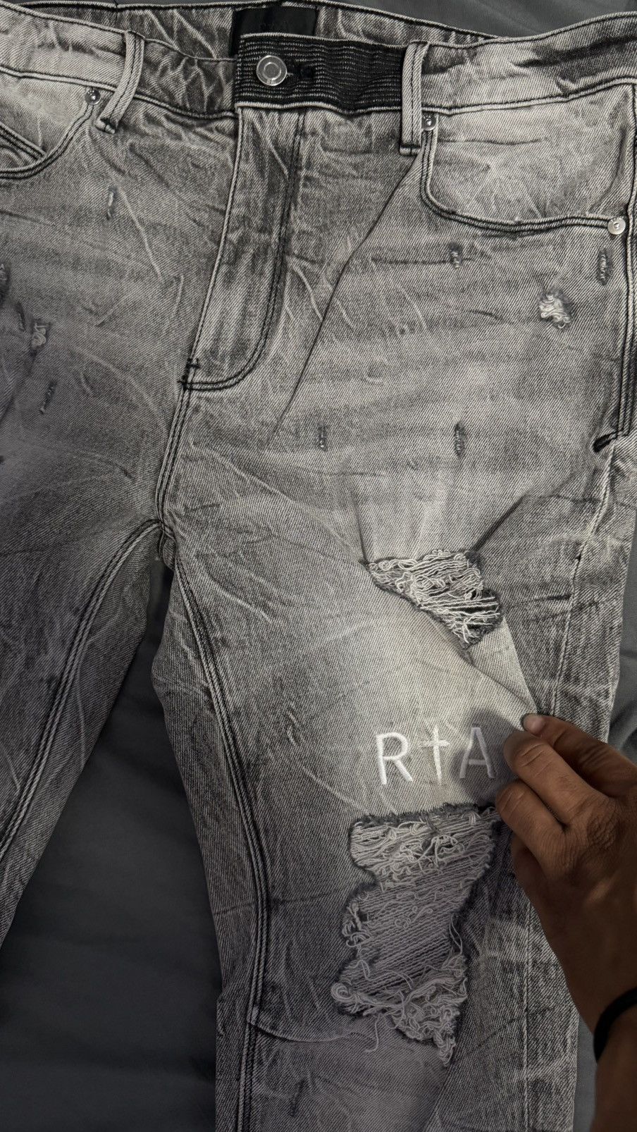 Rta RTA Bryant Jean " Luna Grey " Size US 33 - 1 Thumbnail