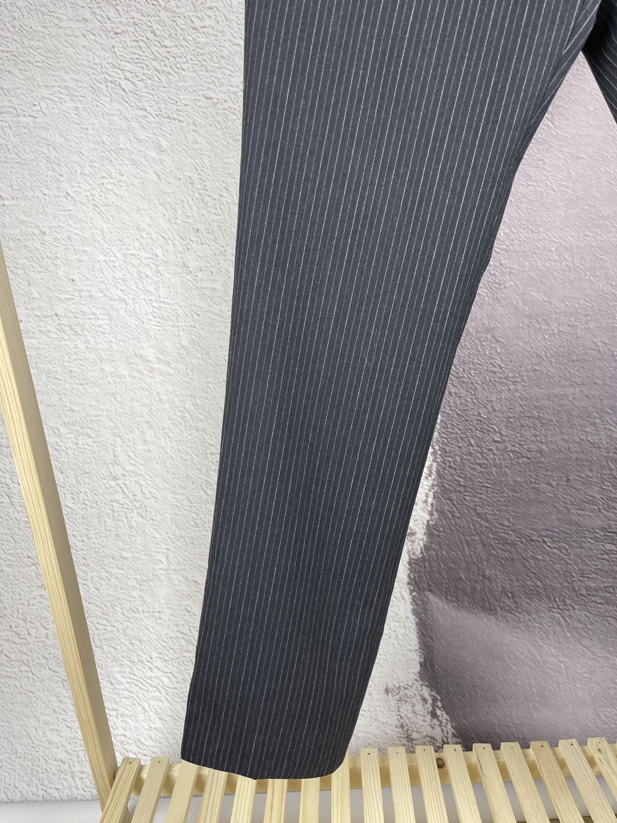 Paoloni Paoloni wool black striped 2 button 2 pcs suit made in Italy Size 36R - 17 Thumbnail