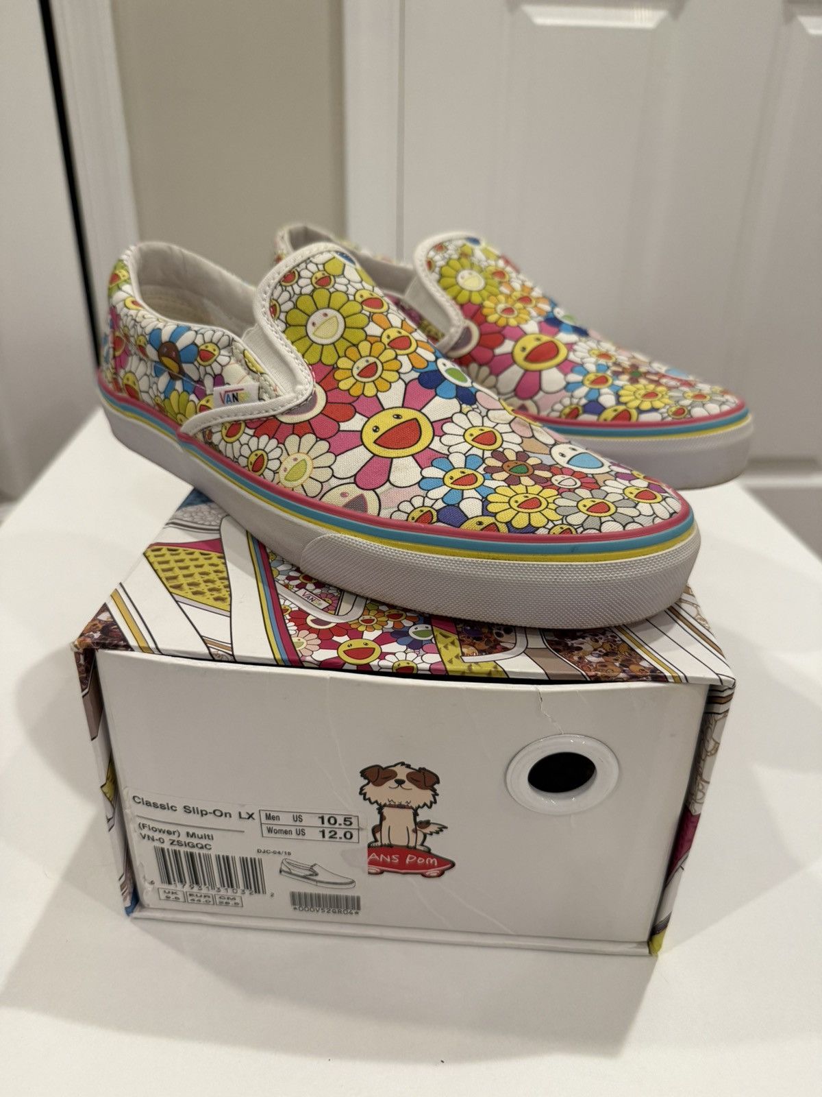 Vans Murakami Slip On Flowers Multi VVVNDS Size 10.5