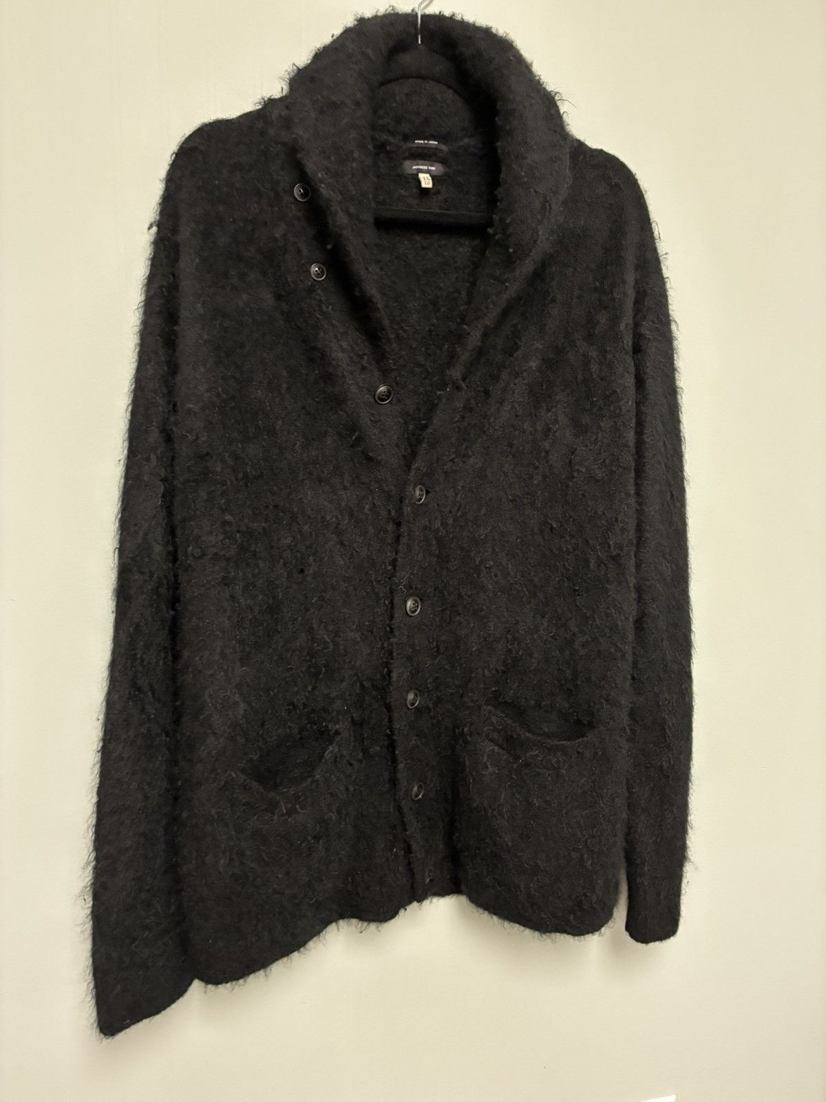 R13 Shawled Cashmere Distressed Edge Cardigan Size US L / EU 52-54 / 3 - 6 Thumbnail