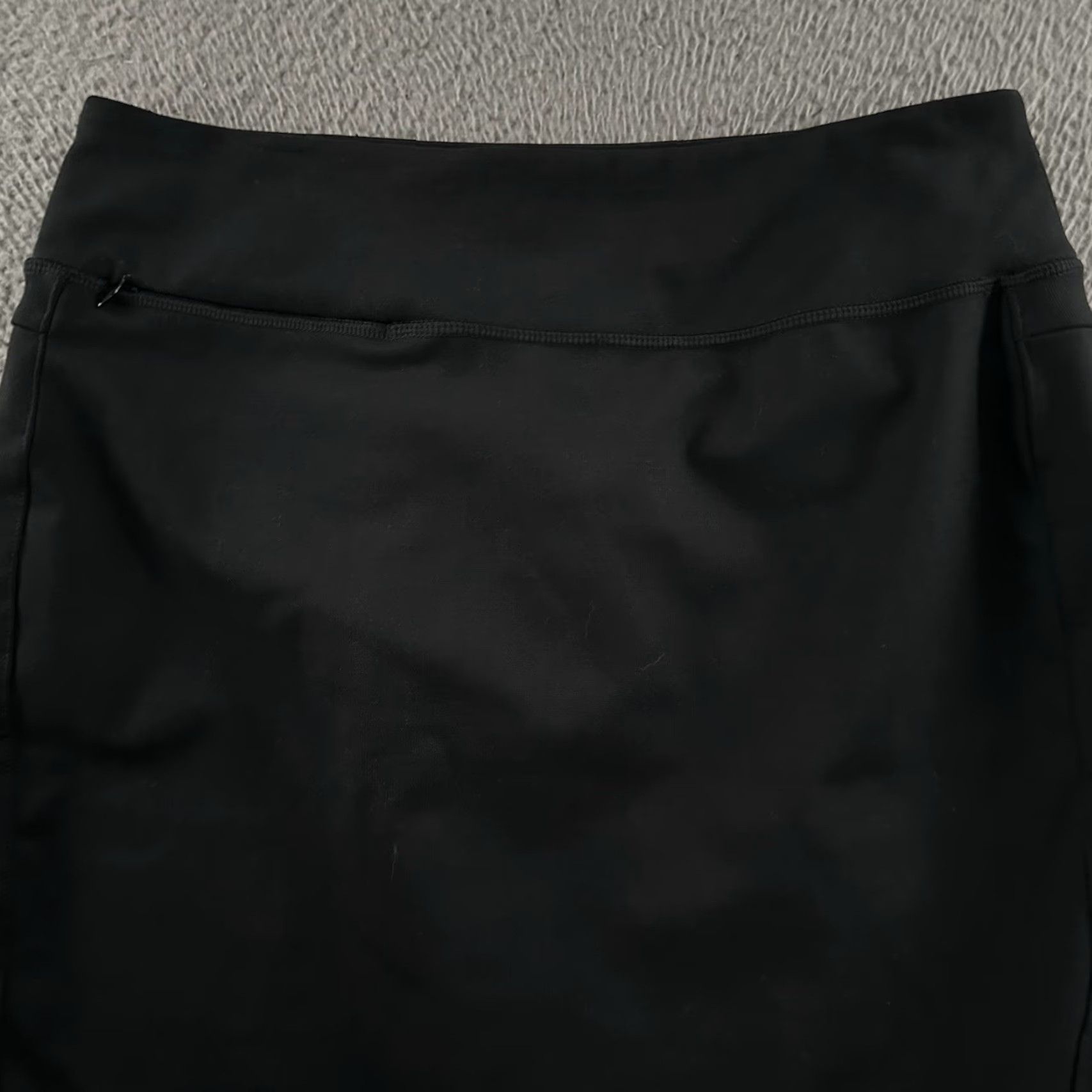 Vintage Duluth Womens Skirt Black Size 8 A-line Pockets Stretch Polyester Blend Size 30" / US 8 / IT 44 - 2 Thumbnail