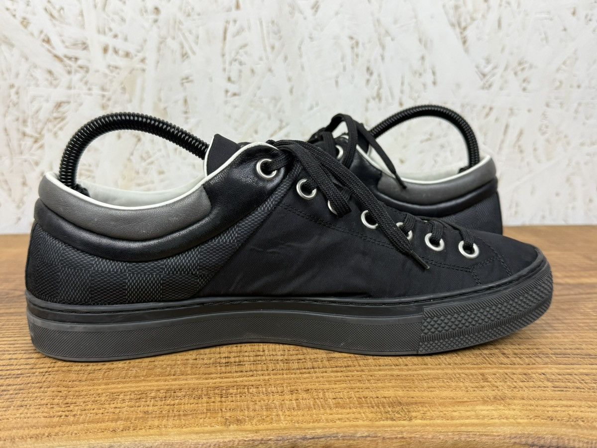 Louis Vuitton Louis Vuitton Nylon/Damier Graphite Sprinter Low Top Sneaker Size US 7.5 / EU 40-41 - 5 Thumbnail