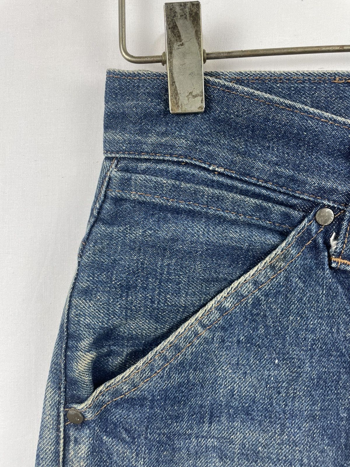 Japanese Brand Vintage Selvedge Denimland State by Virus Branded Size US 30 / EU 46 - 9 Thumbnail