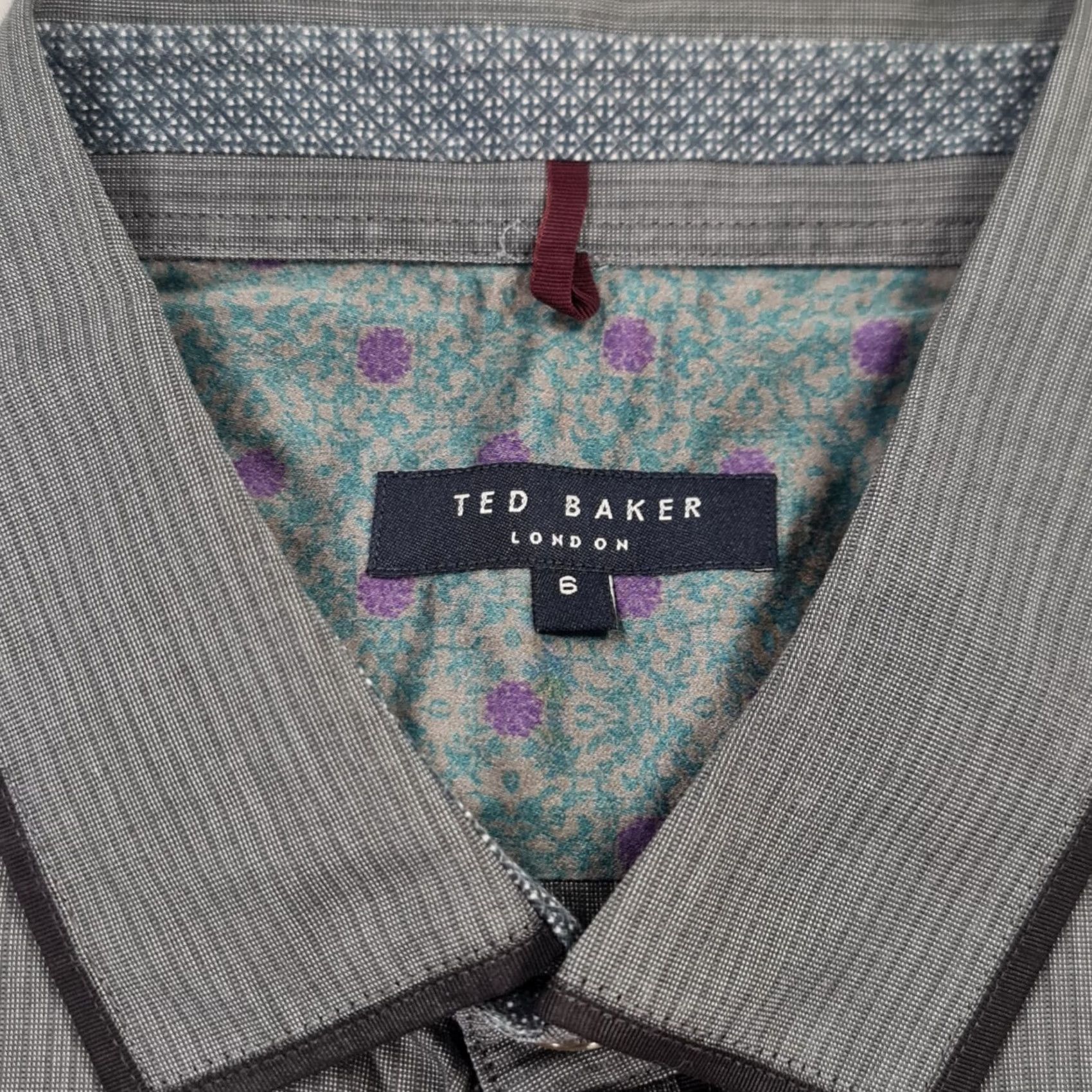 Ted Baker Ted Baker Mens Button-Up Shirt Grey 2XL Striped Cotton Lyocell Long Sleeve Collared Button-Up Regular Mens Clothing City Classic Designer Vintage: No Size US XXL / EU 58 / 5 - 4 Thumbnail