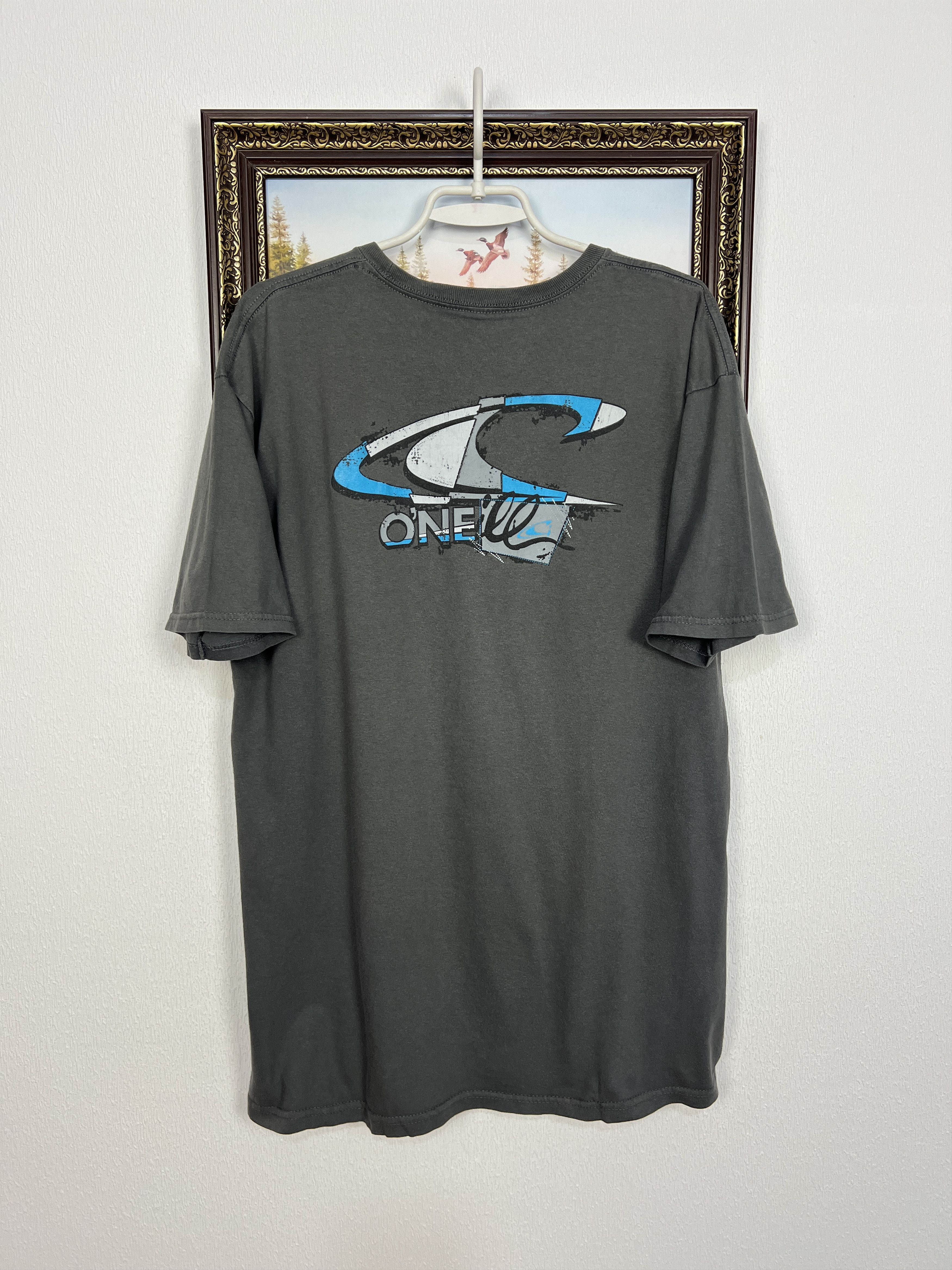 O'Neill Vintage Gray Graphic Tee Shirt Over Print Big Logo Rare Size US L / EU 52-54 / 3 - 5 Thumbnail