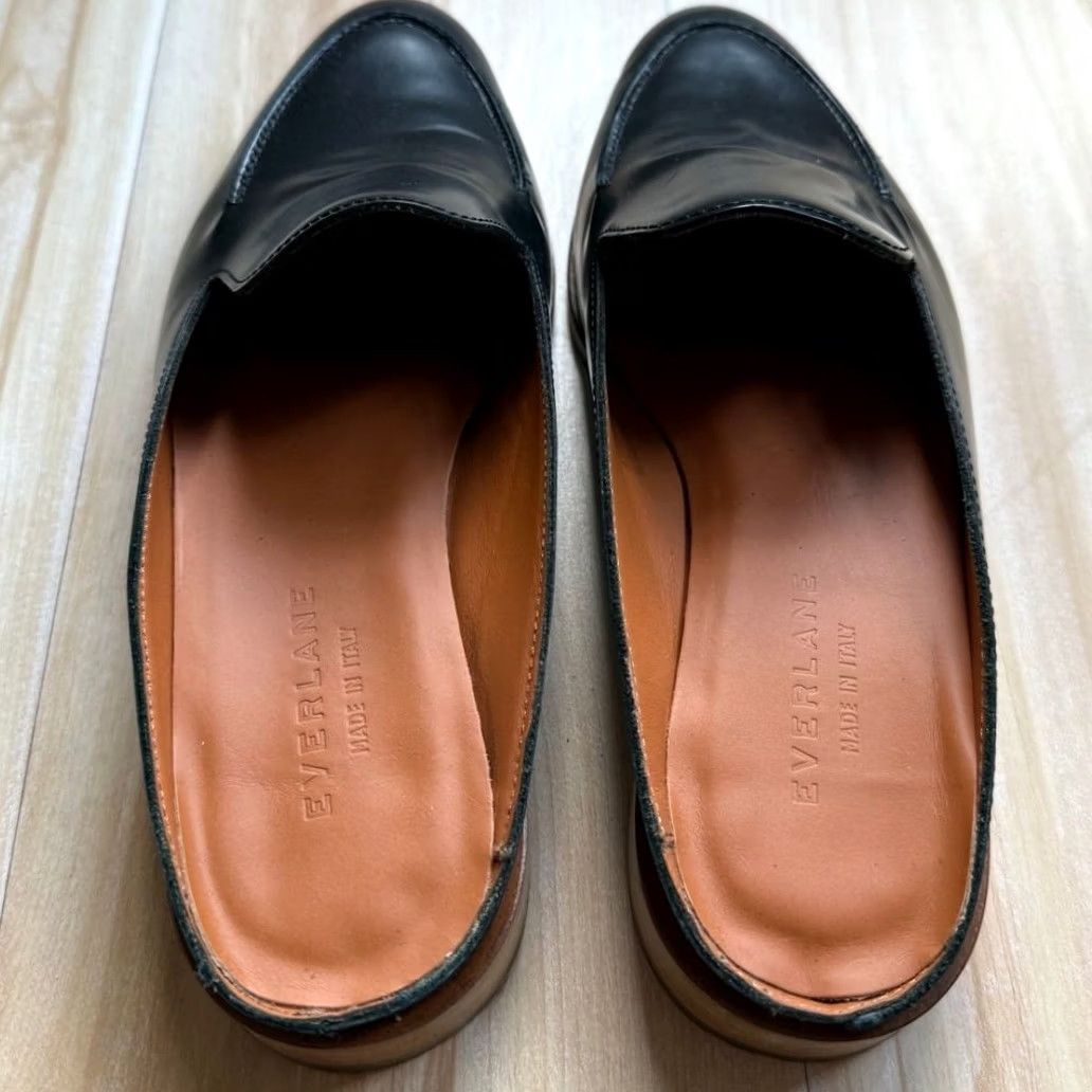 Everlane Everlane Black Leather 1" Heel Loafer Mule Slip On Womens Shoes Size 6 Office/Work Mogul? Size US 6 / IT 36 - 3 Thumbnail