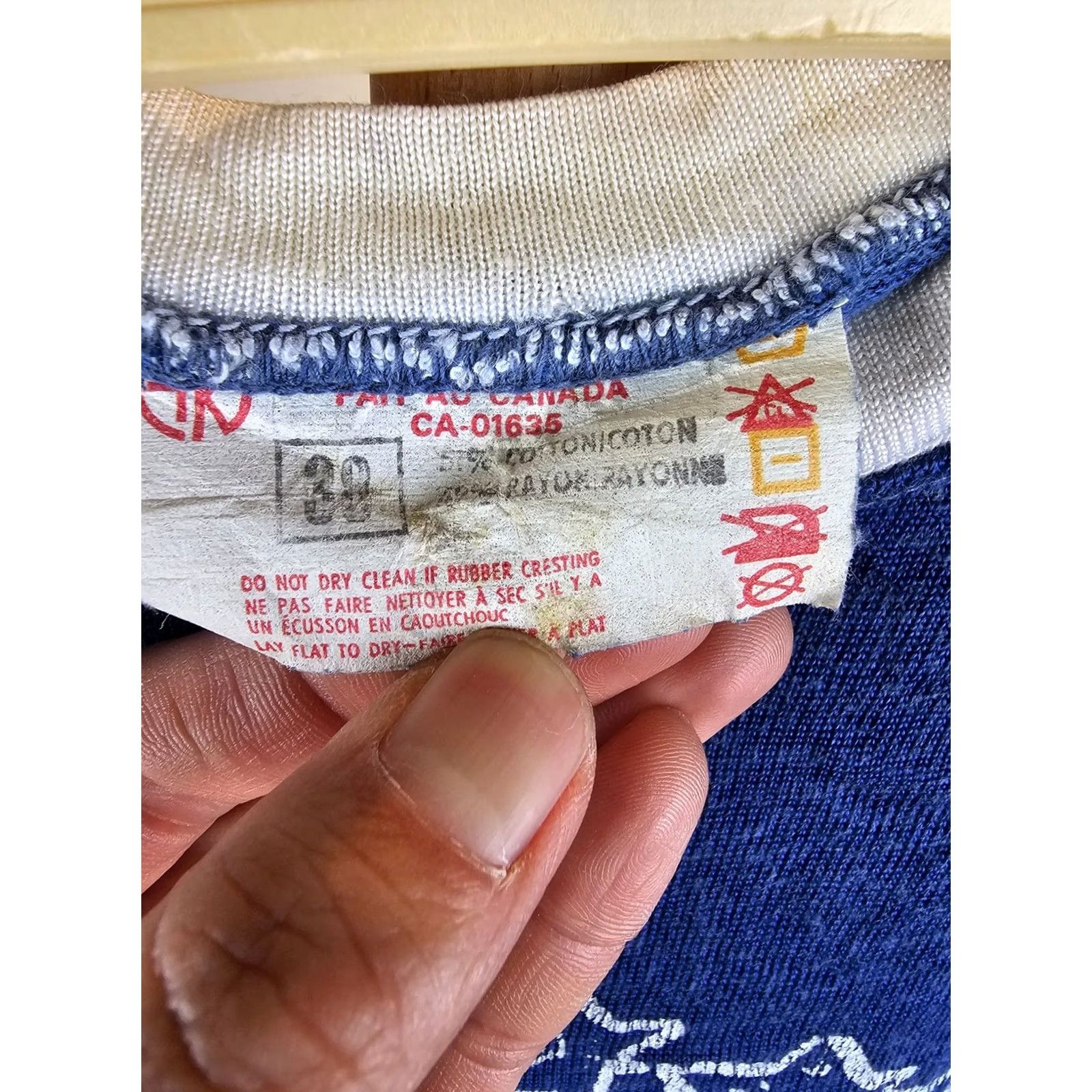 Vintage VINTAGE KIN KINSMEN DUREN RAYON LANGFORD CLEANERS T-SHIRT SZ SMALL(38) SHIRT Men Blue 70s 19IN 20IN XS not applicable Size US S / EU 44-46 / 1 - 5 Thumbnail