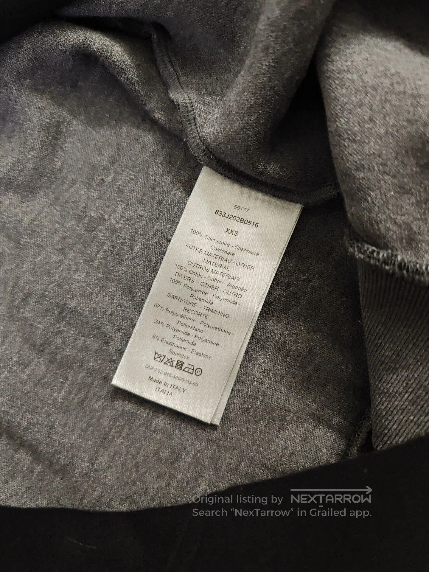 Dior Dior Men's Cashmere Hoodie Sweatshirt. Size US XXS / EU 40 - 3 Thumbnail