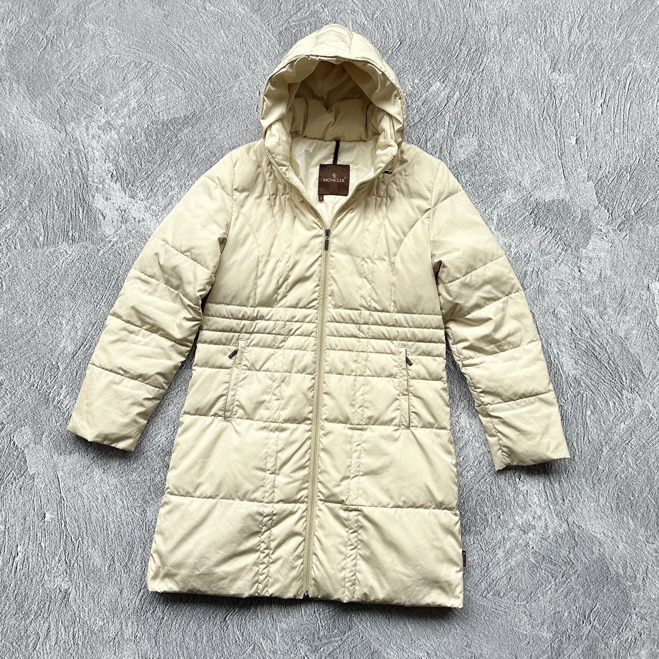 Moncler Women’s Moncler Long Down Quilted Coat with Detachable Hood Size M / US 6-8 / IT 42-44 - 1 Thumbnail