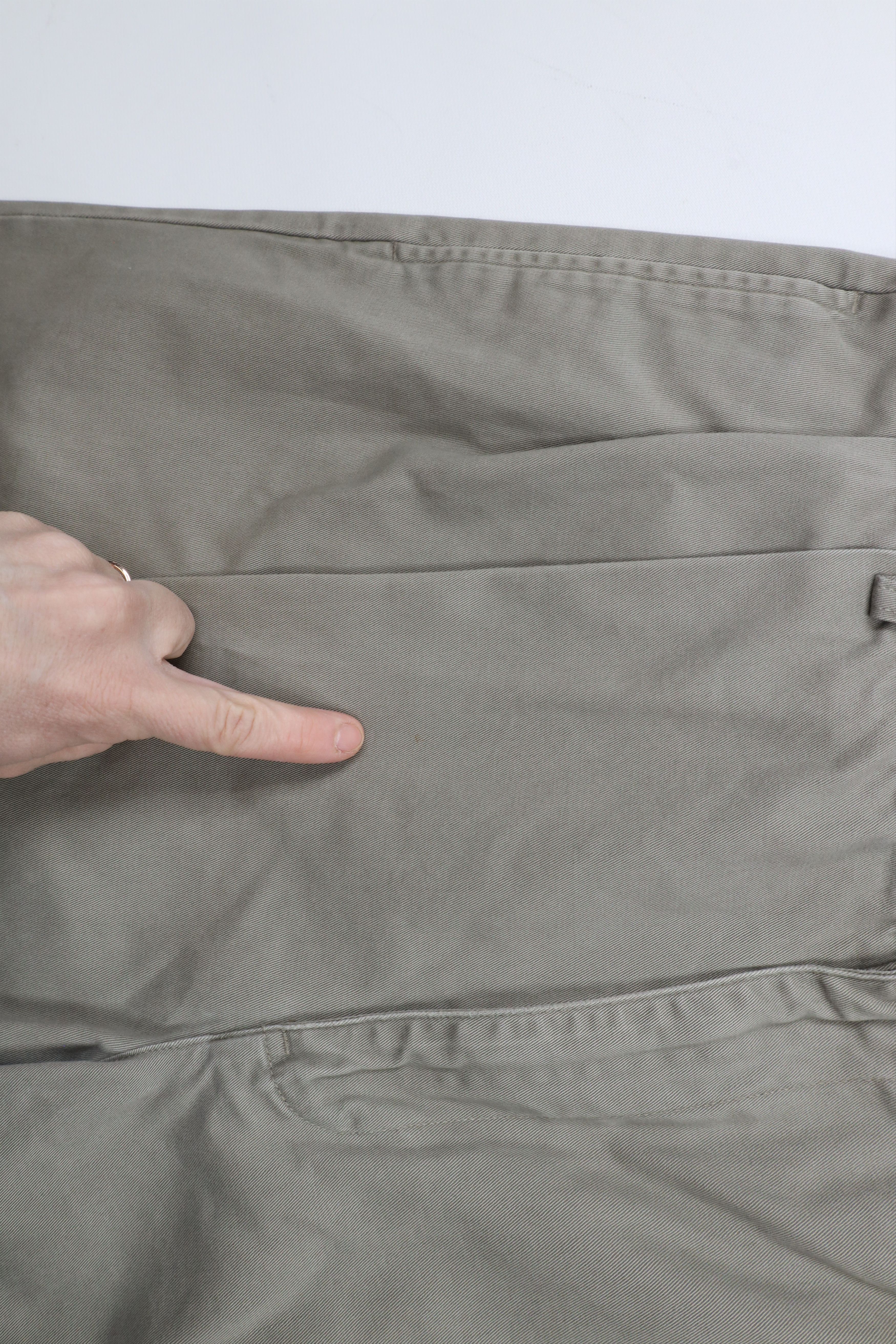 Ralph Lauren × Vintage Vintage 90s Ralph Lauren Wide Leg Chino Pants Green Gray Size US 34 / EU 50 - 6 Thumbnail