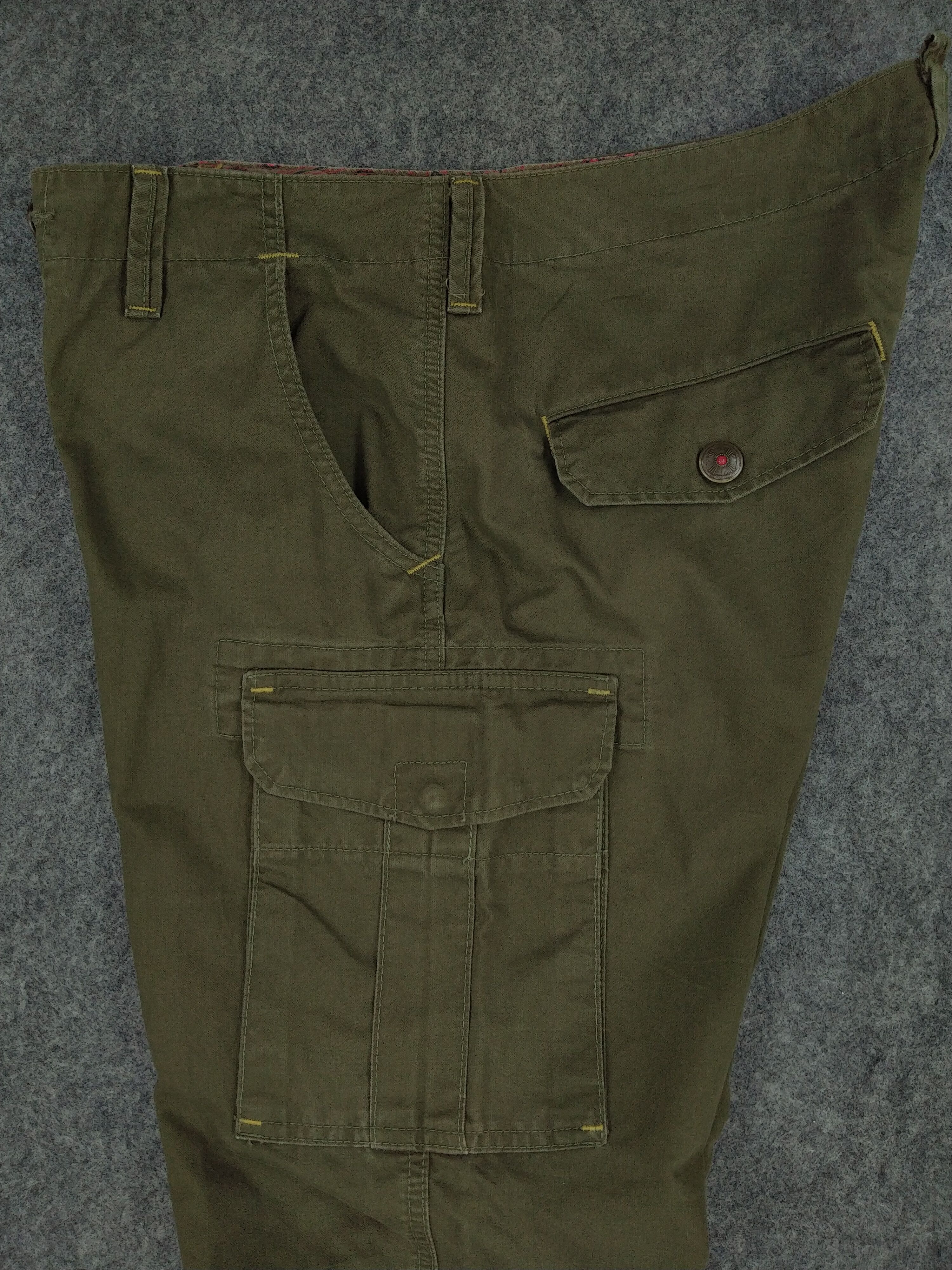 Japanese Brand Edwin Cargo Multi Pocket Pants 36x28.5 -CP201 Size US 36 / EU 52 - 4 Thumbnail