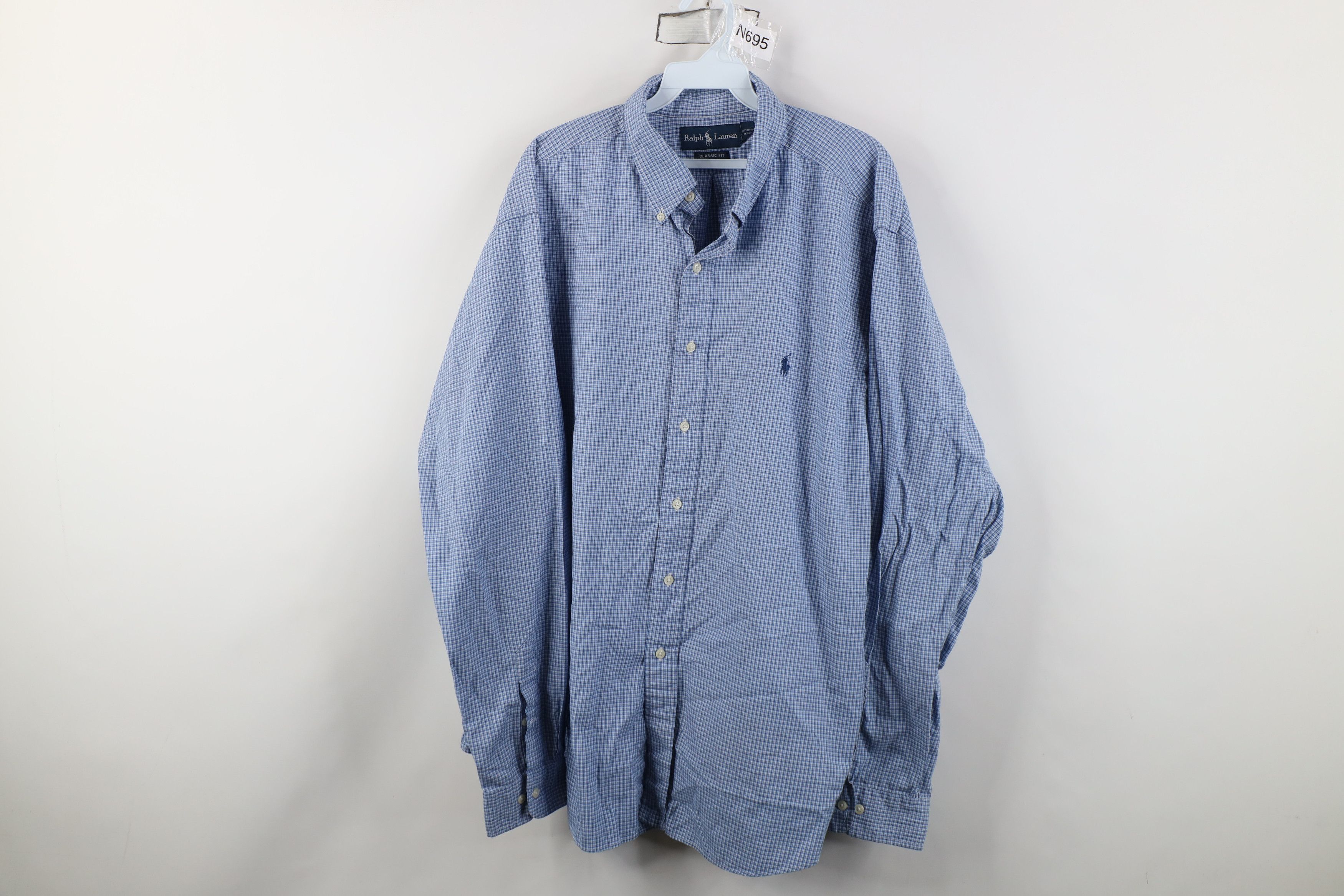 Ralph Lauren Vintage 90s Ralph Lauren Collared Button Down Shirt Plaid Size US XXL / EU 58 / 5 - 1 Thumbnail