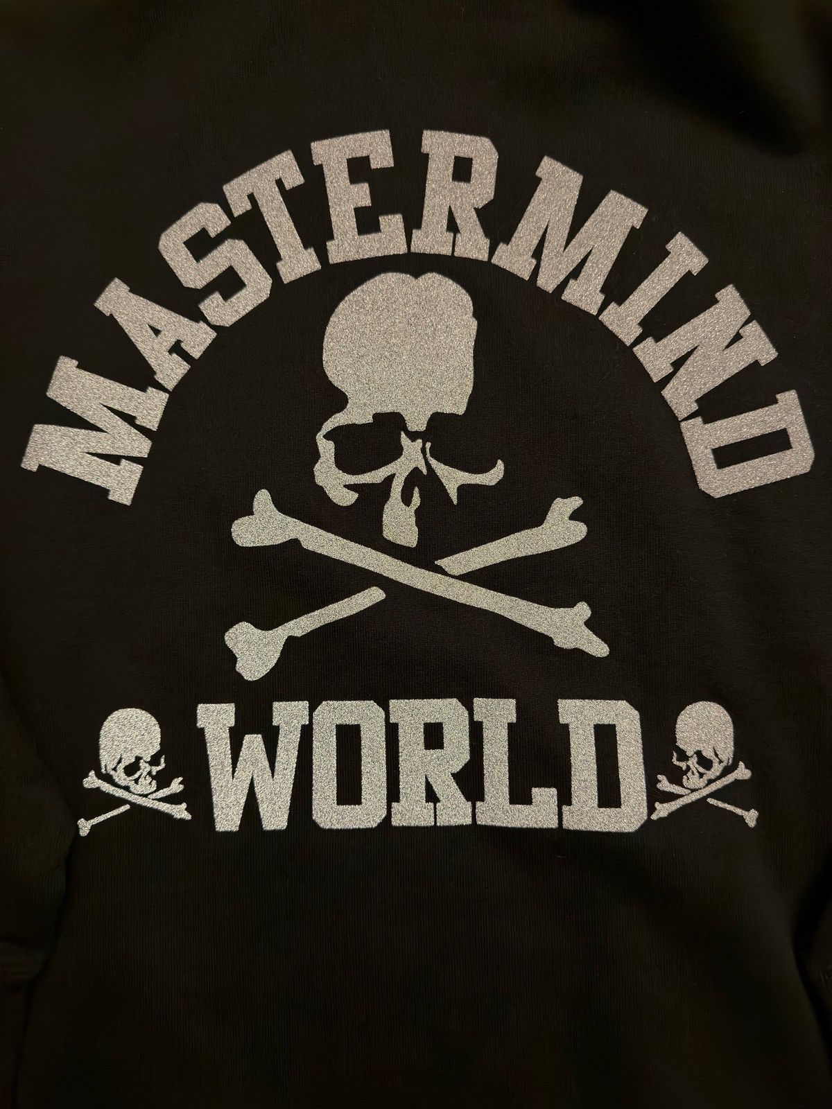 Mastermind World MASTERMIND WORLD Black Glass Beaded Full-Zip Hoodie Size US XL / EU 56 / 4 - 2 Thumbnail