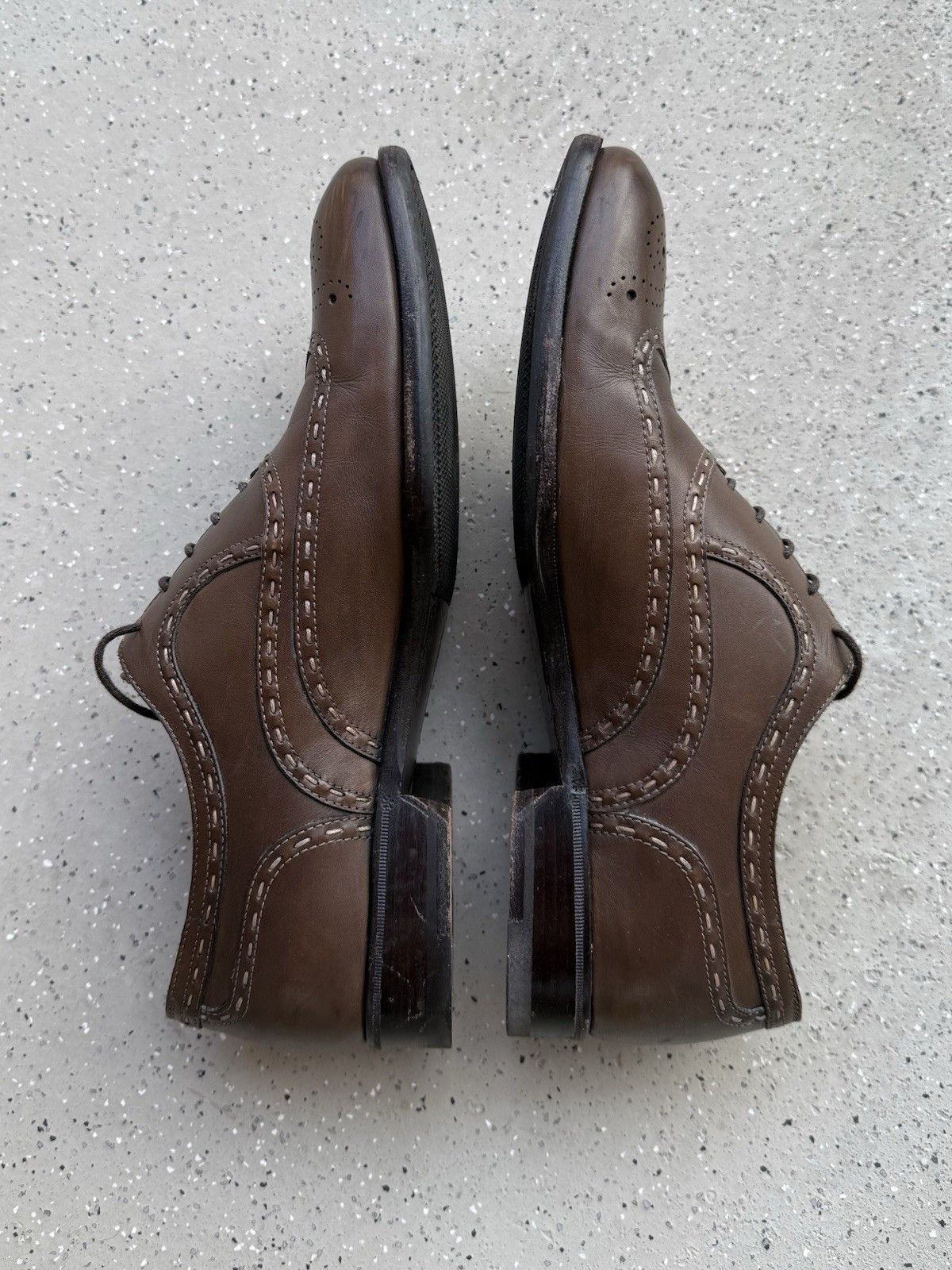 Bottega Veneta Bottega Veneta Men’s Lace Up Derby Leather Brogue Shoes Size US 8 / EU 41 - 3 Thumbnail