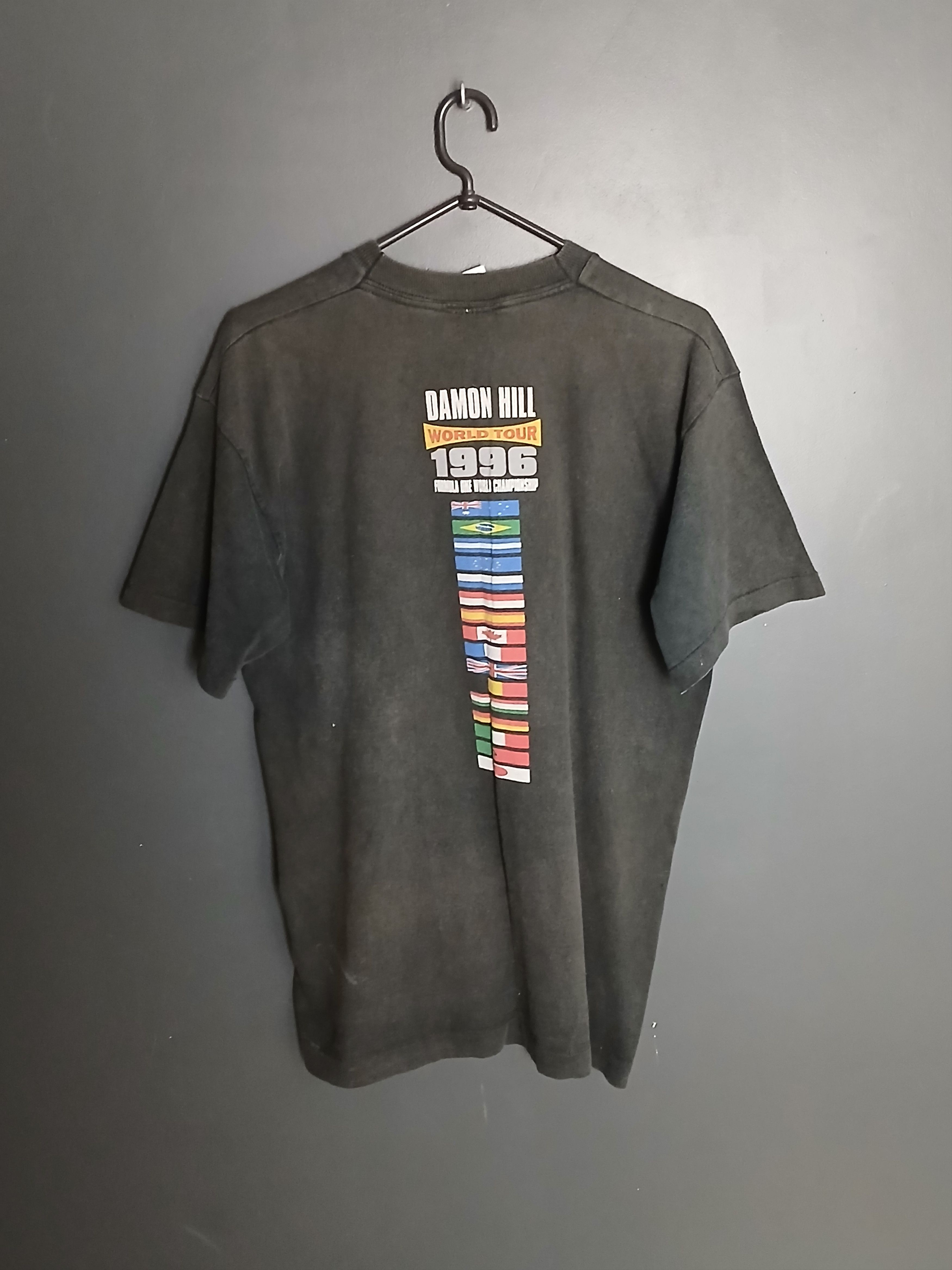 Formula 1 × Vintage Vintage 1996 Damon Hill F1 Racing Single Stitch T-Shirt Size US L / EU 52-54 / 3 - 2 Thumbnail