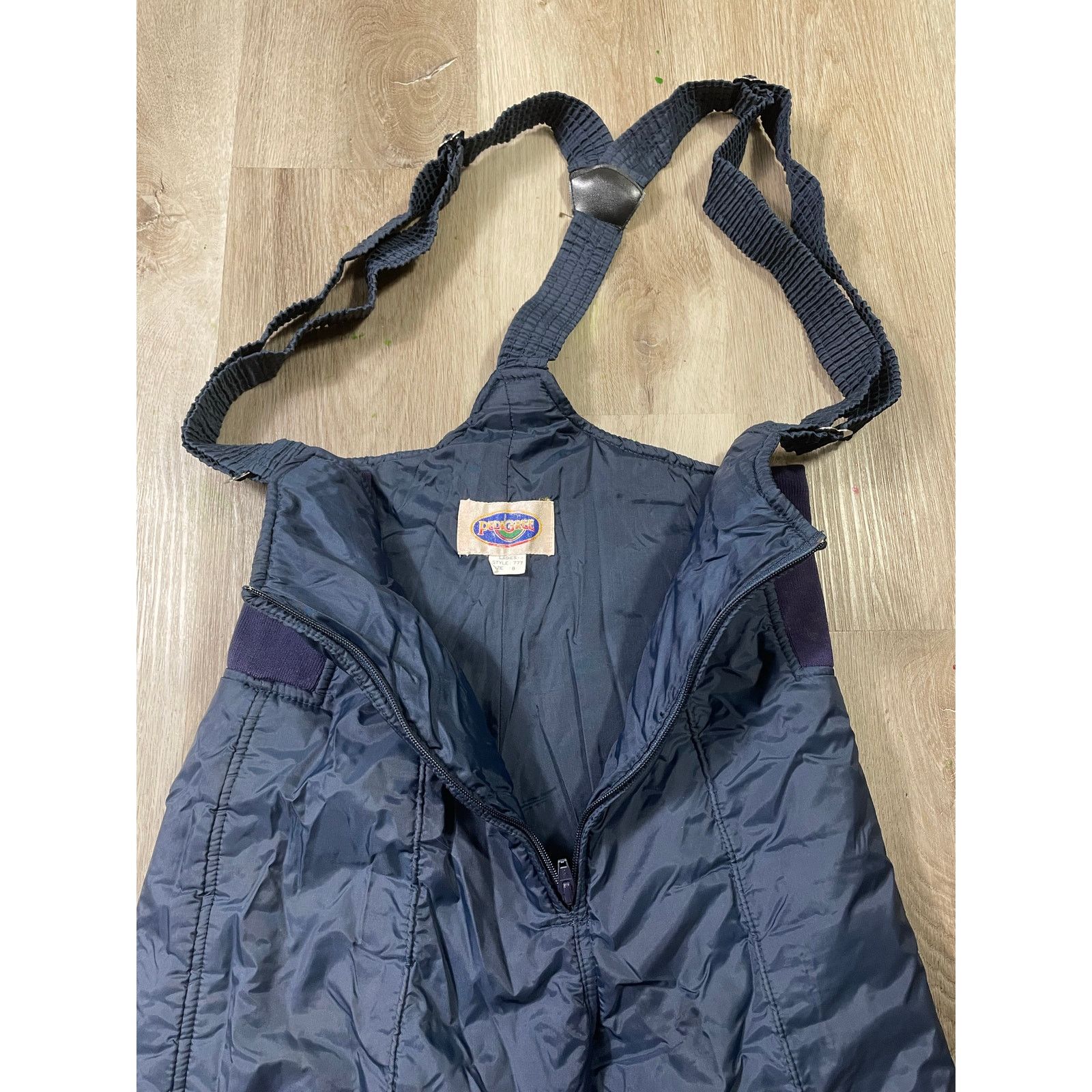 Vintage Vintage Insulated Ski Bib Women's 8 Blue Snow Pants Size 30" / US 8 / IT 44 - 9 Thumbnail