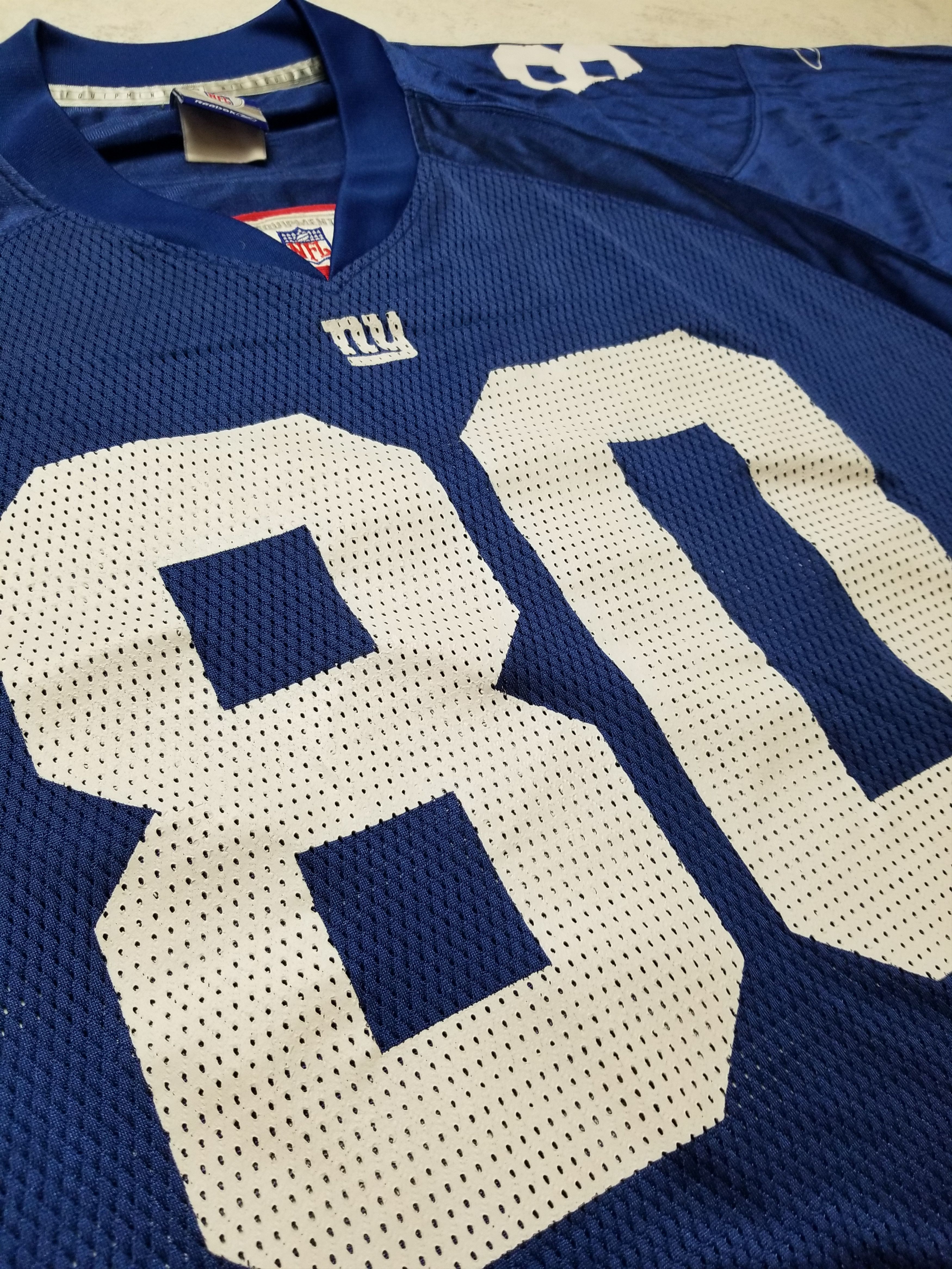 Reebok VTG New York Giants Jeremy Shockey #80 NFL Equipment Jersey Size US XL / EU 56 / 4 - 13 Thumbnail