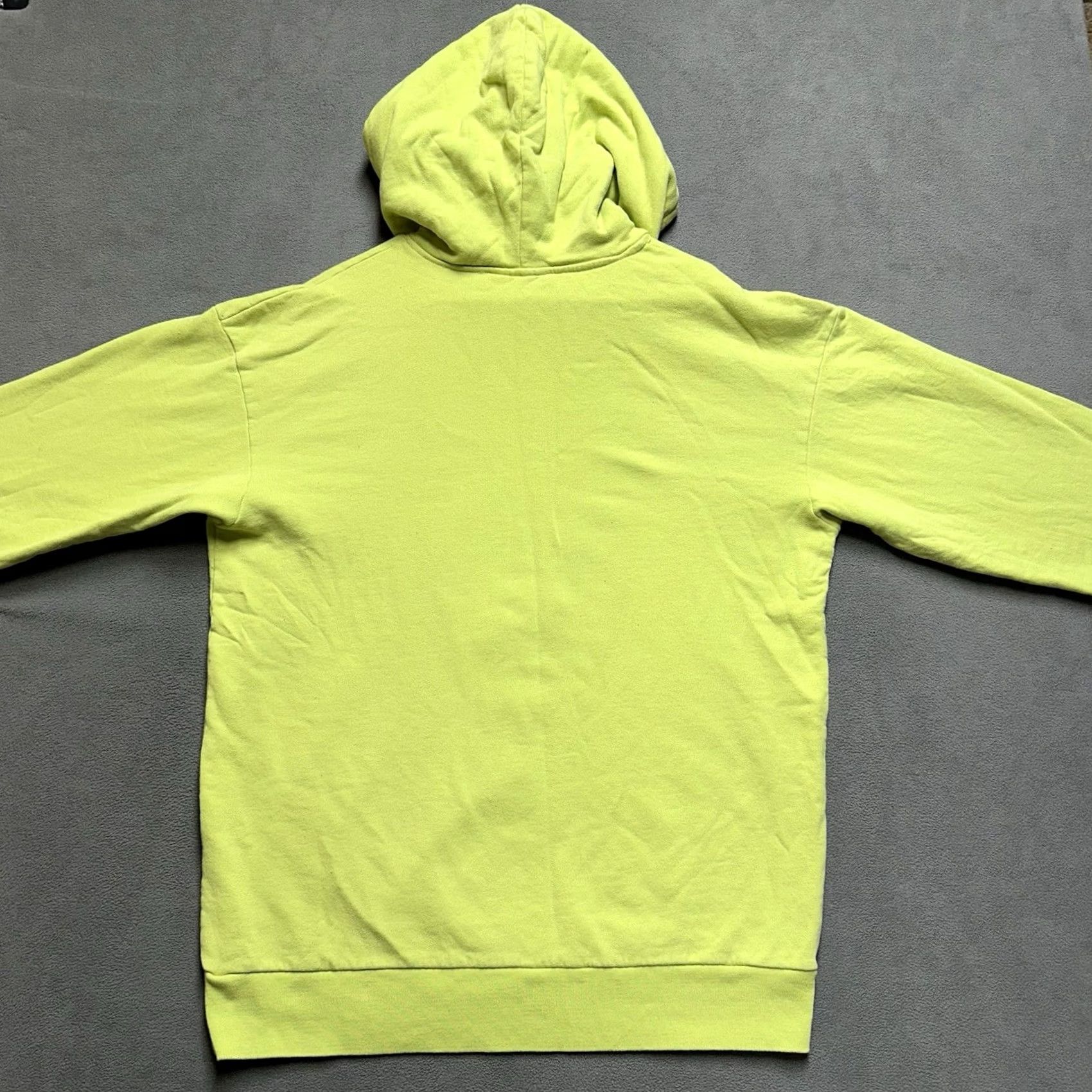 Vintage Han Kjobenhavn Hoodie Sweatshirt XL Neon Green Social Resort Embroidered Mens Size US XL / EU 56 / 4 - 2 Thumbnail