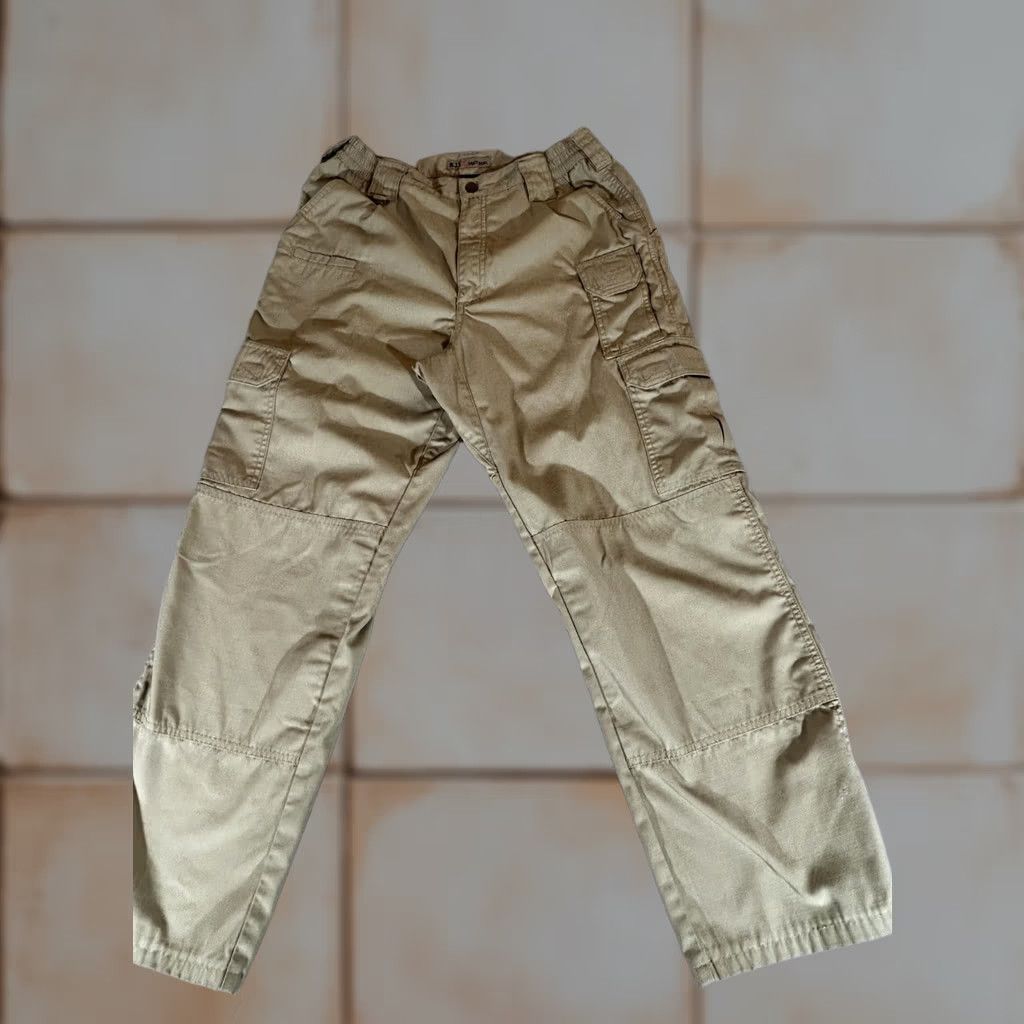 Vintage 5.11 Tactical Pants Mens 32x28 Khaki Cargo Ripstop Workwear Taclite Pro Cargo Pants Mens 32 Beige KD 5.11 Mens Pants Beige 32x28 Size US 32 / EU 48 - 1 Thumbnail