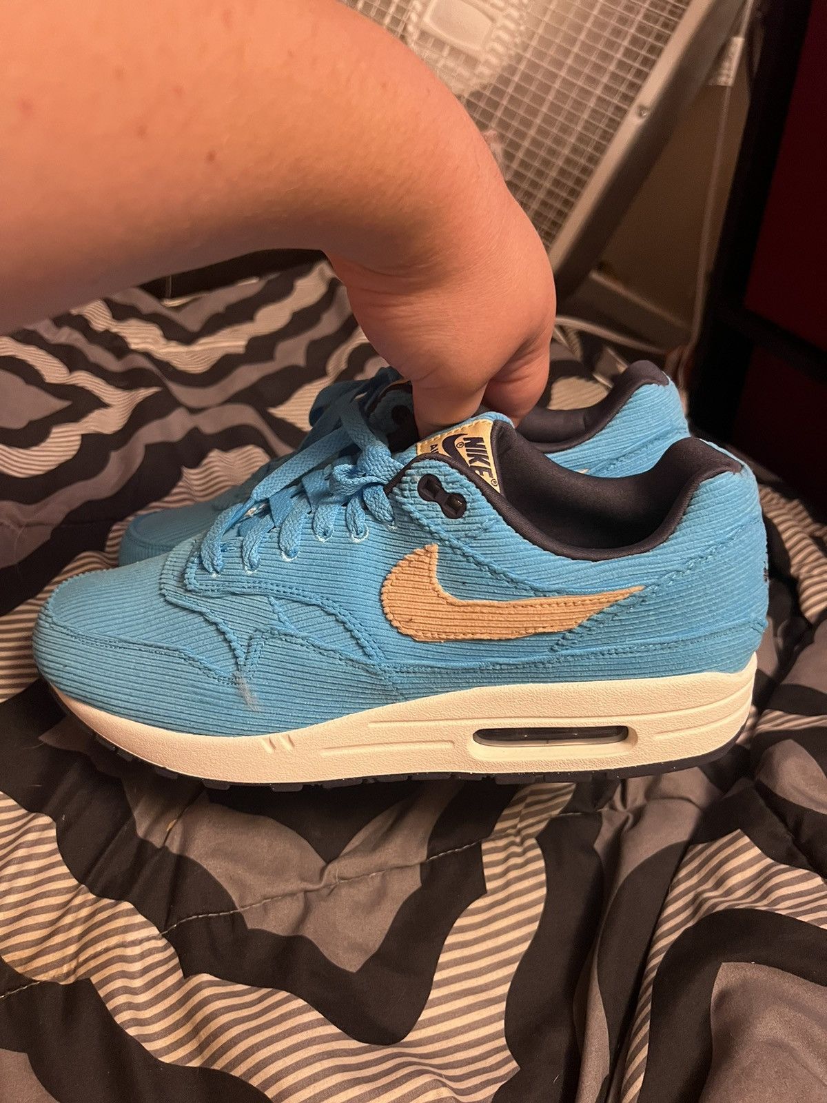 Nike Nike Air Max 1 Premium Corduroy Baltic Blue Size 10.5 US Size US 10.5 / EU 43-44 - 4 Thumbnail