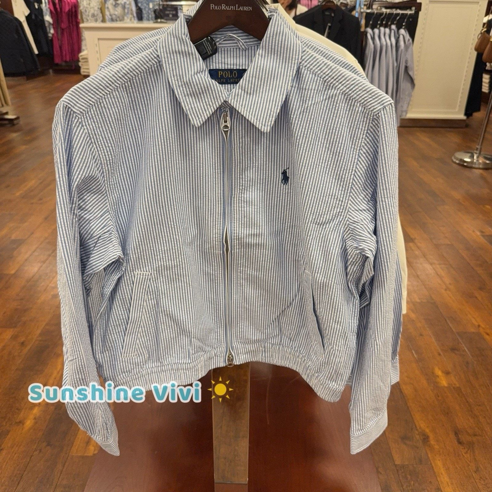 Polo Ralph Lauren NWT Polo Ralph Lauren Women Striped Cotton Seersucker small Size S / US 4 / IT 40 - 1 Thumbnail