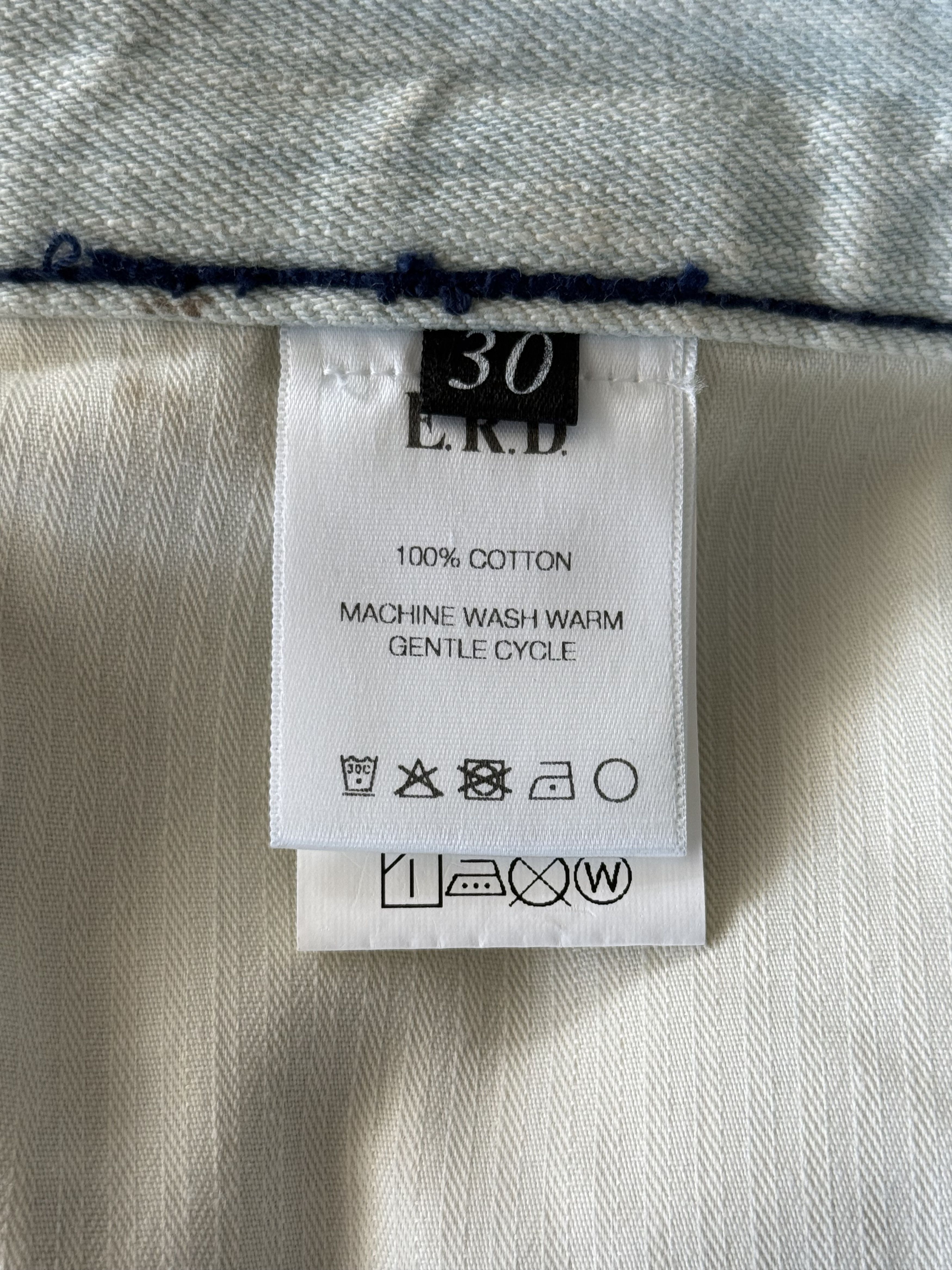 Enfants Riches Deprimes Enfants Riches Deprimes Light Blue Embroidered Logo Jeans Size US 30 / EU 46 - 3 Thumbnail