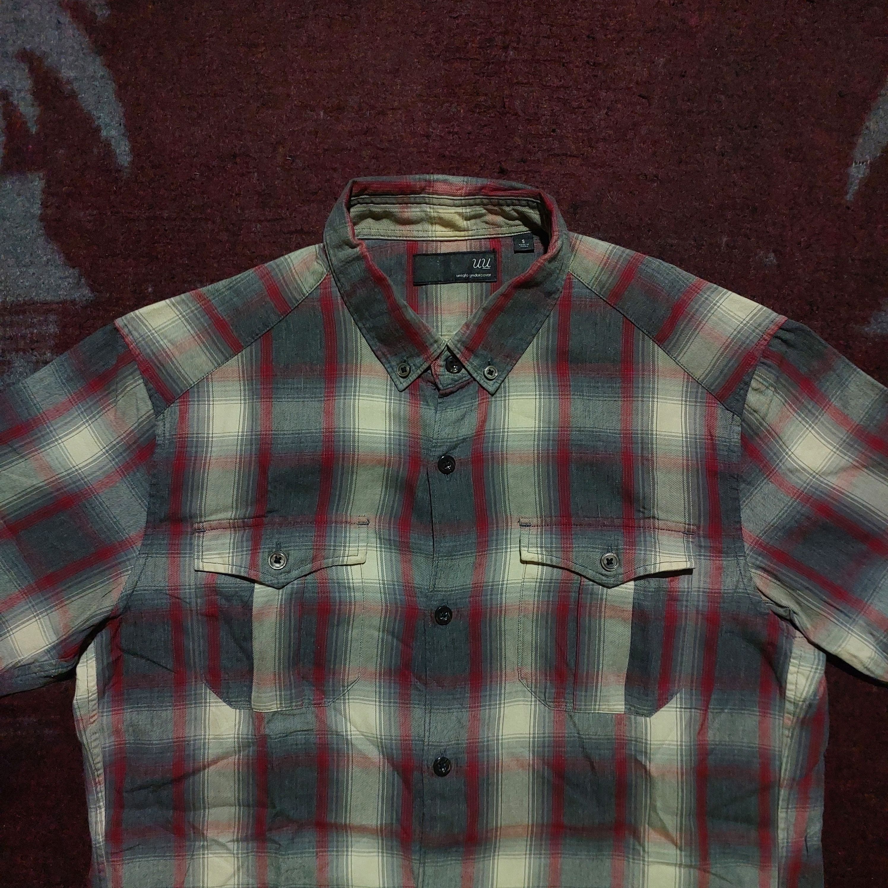 Undercover × Uniqlo Uniqlo x Undercover red line plaid shirt Size US S / EU 44-46 / 1 - 3 Thumbnail