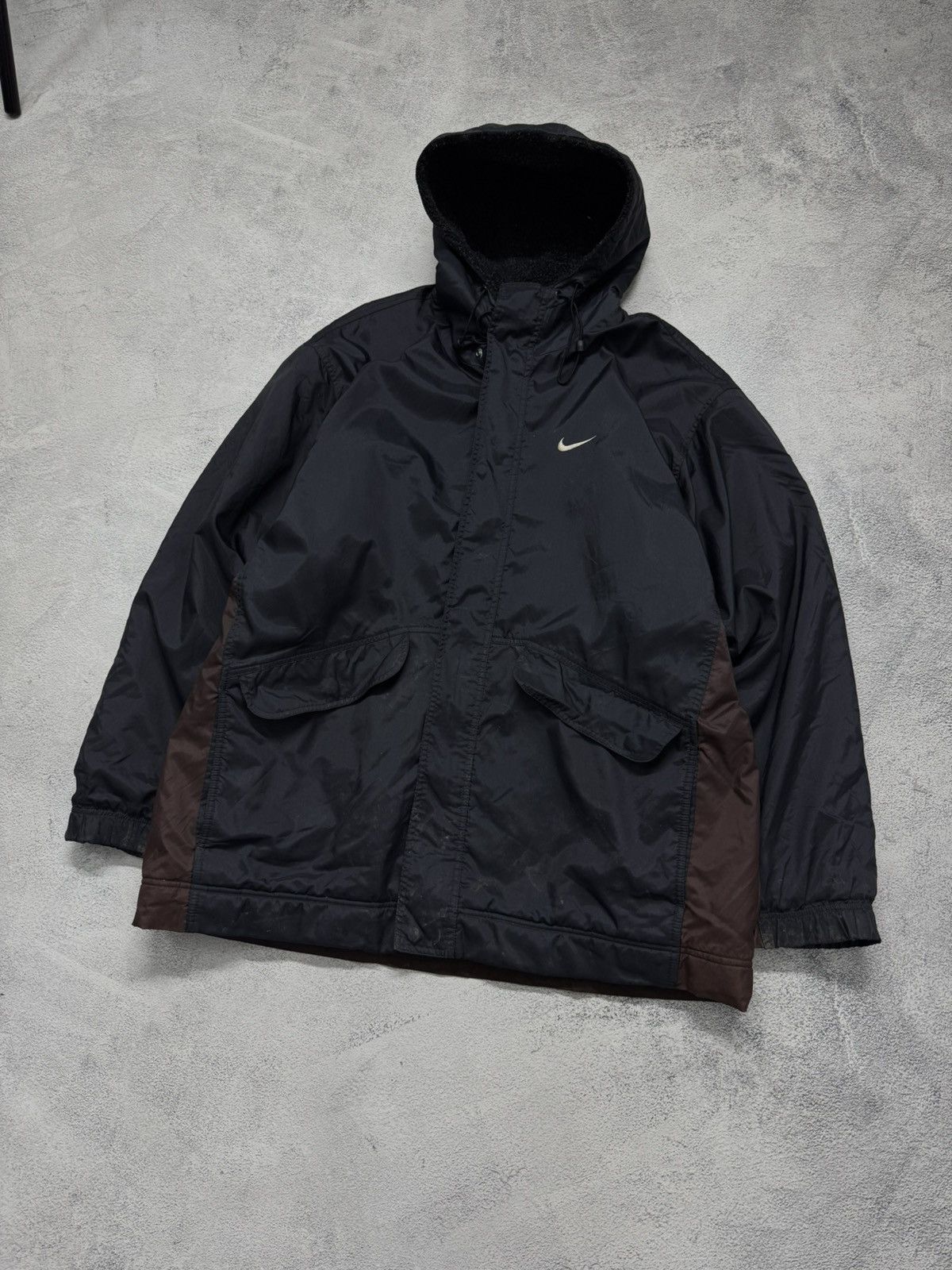 Nike Vintage Y2k Nike Nylon Swoosh Jacket 00’s Size US L / EU 52-54 / 3 - 4 Thumbnail