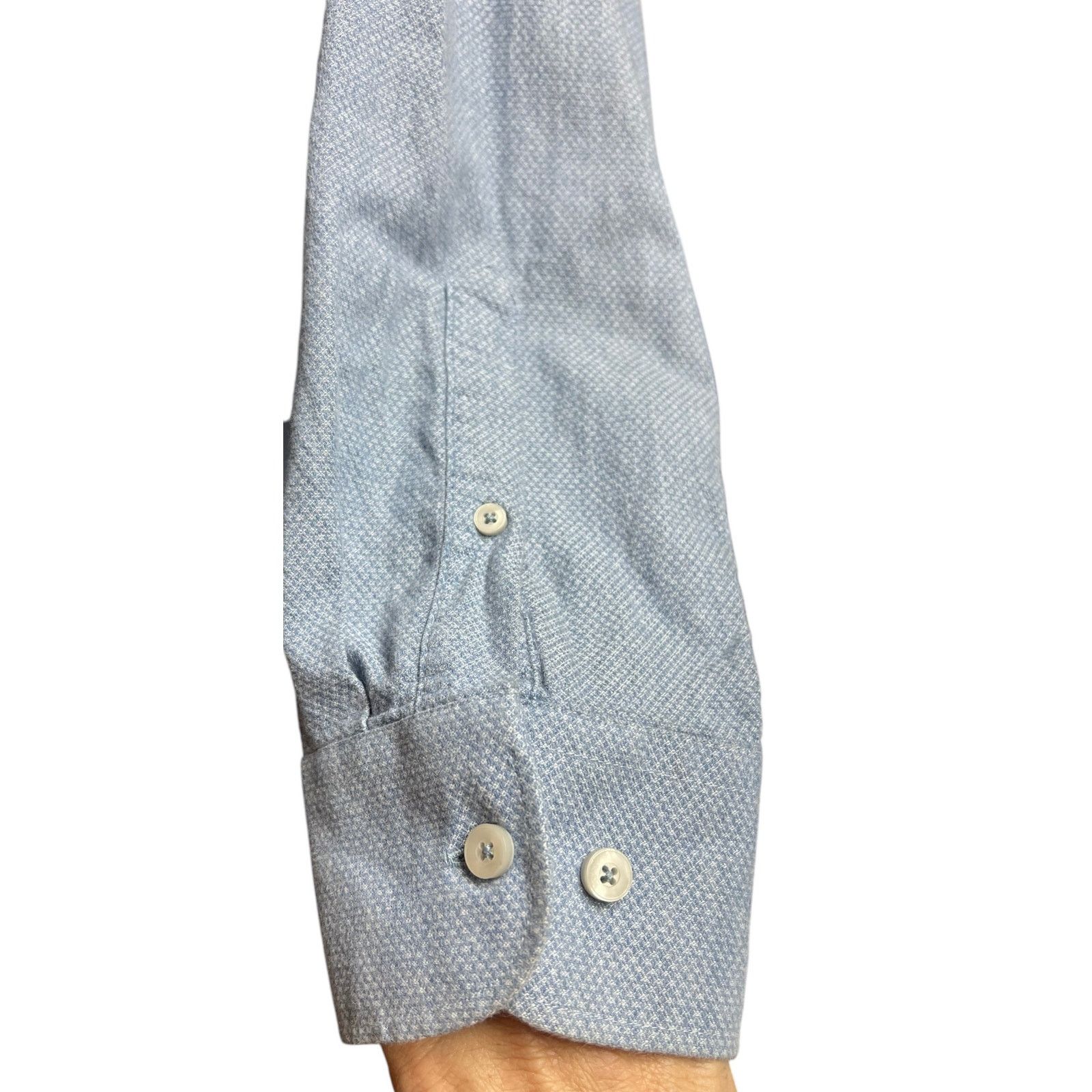 UNTUCKit UNTUCKit Priam Shirt Size XXXL Blue Textured Button Down Size US XXL / EU 58 / 5 - 7 Thumbnail