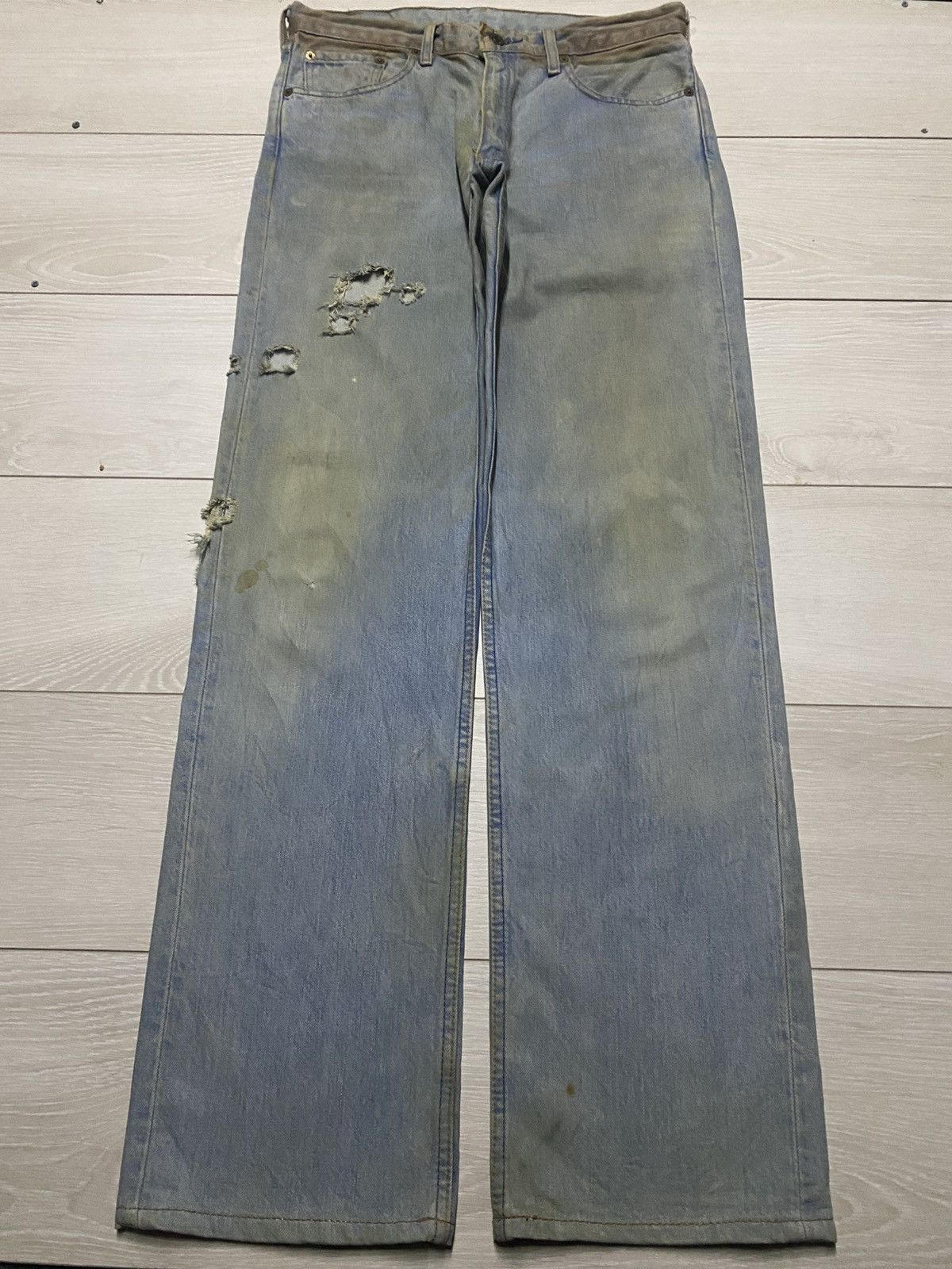 Levi's Vintage Levis 511 Mud Wash Rusty Grunge Ripped Baggy Jeans Size US 32 / EU 48 - 1 Thumbnail