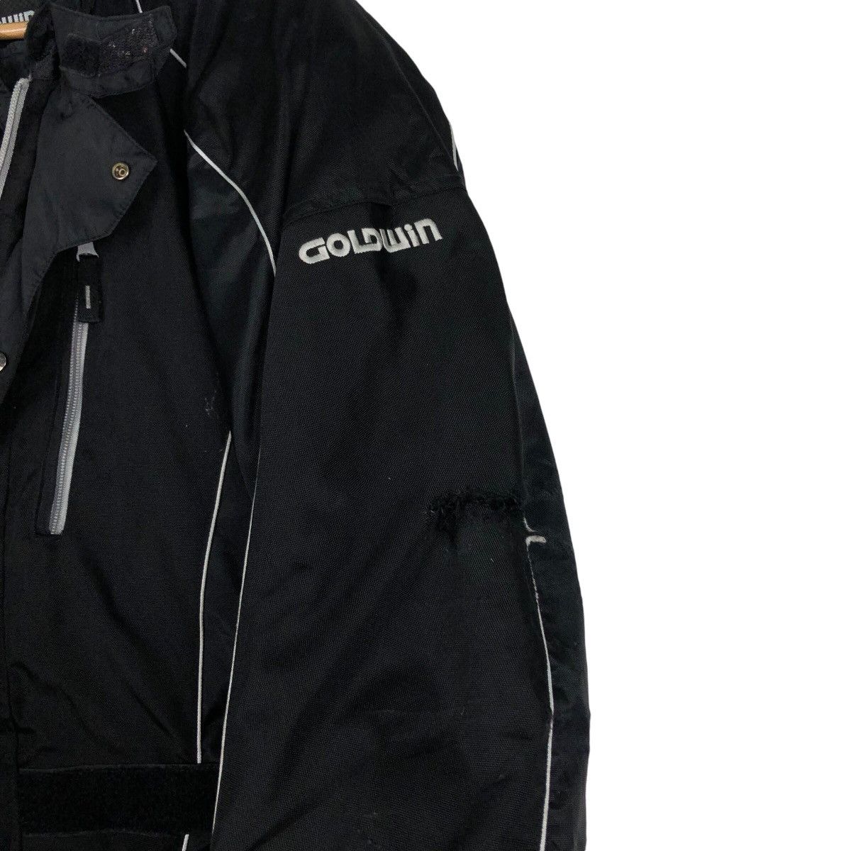 Japanese Brand 📌Vintage Bomber Jacket Racing Biker Goldwin Multi Pocket Size US M / EU 48-50 / 2 - 17 Thumbnail