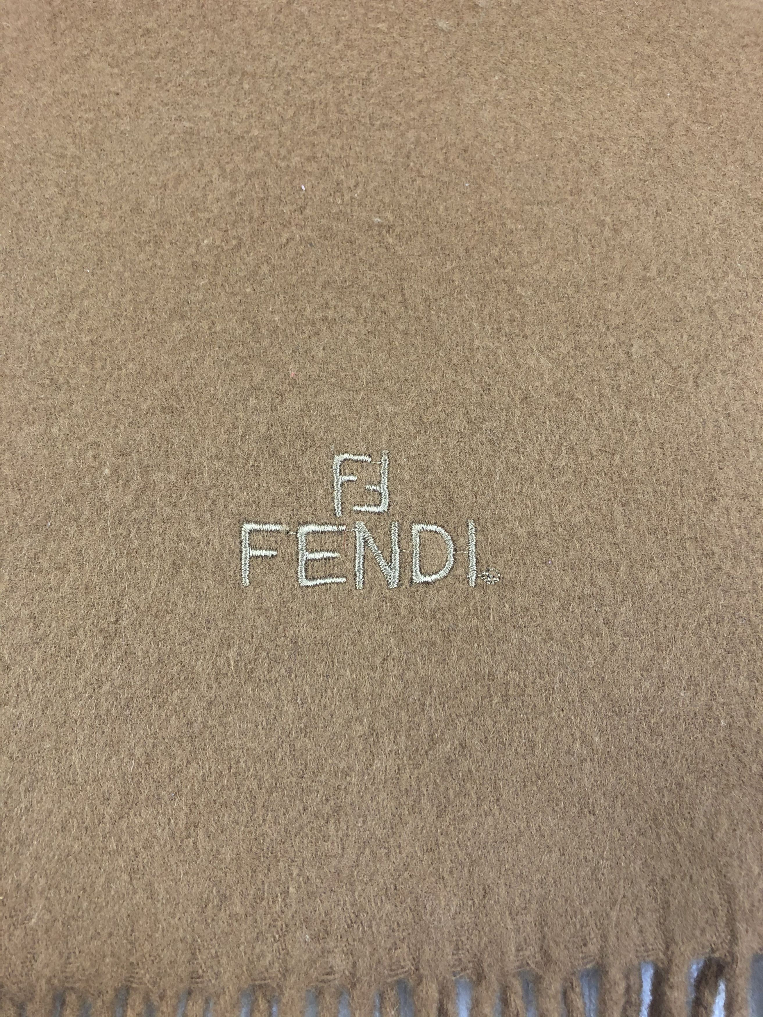 Vintage Fendi Plain Scarf / Muffler / Neckwear Size ONE SIZE - 5 Thumbnail