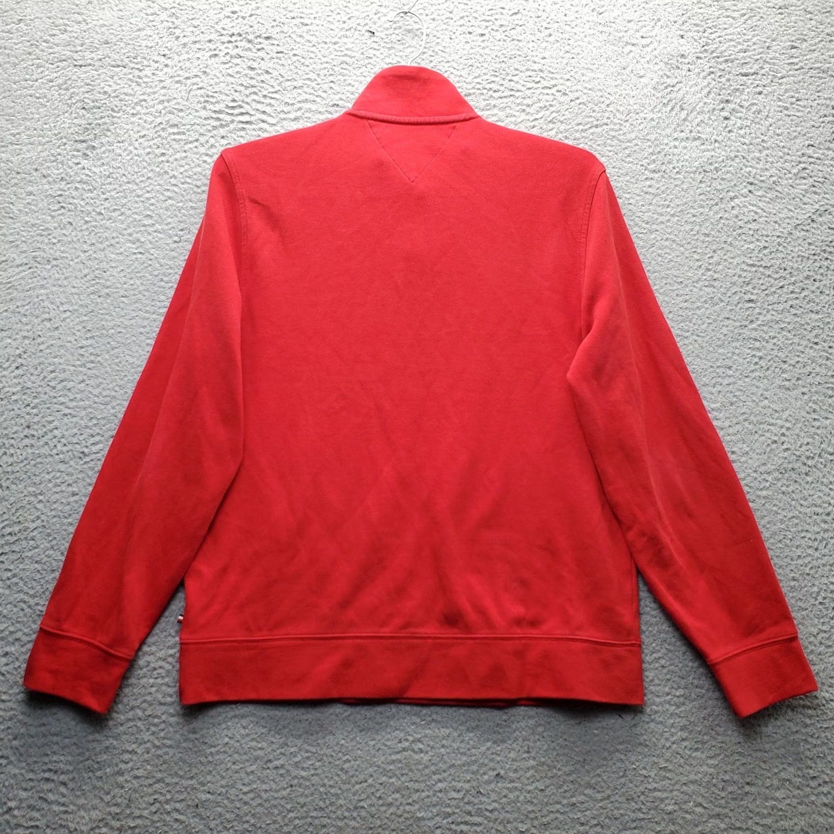 Tommy Hilfiger Tommy Hilfiger Mens Size M Red 1/4 Zip Sweatshirt Pullover Long Sleeve Cotton Mock Neck Shirt Size US M / EU 48-50 / 2 - 2 Thumbnail