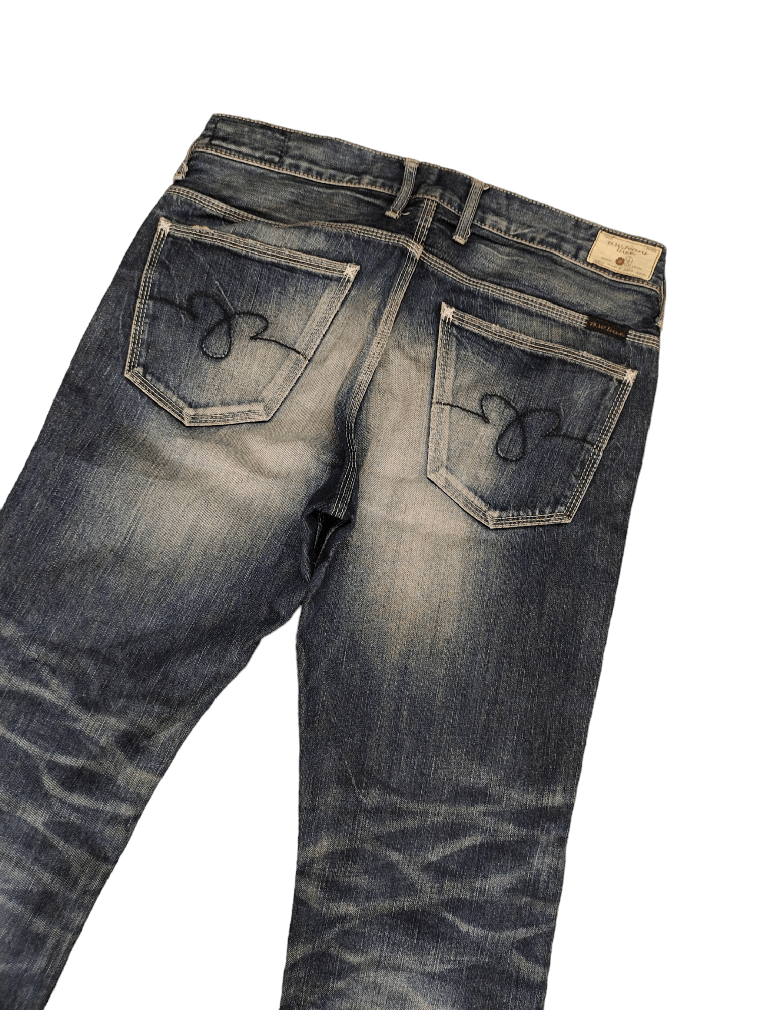 Kapital Flare Jeans Blue Way Clawmark Distress Faded Denim Bootcut Size US 32 / EU 48 - 14 Thumbnail