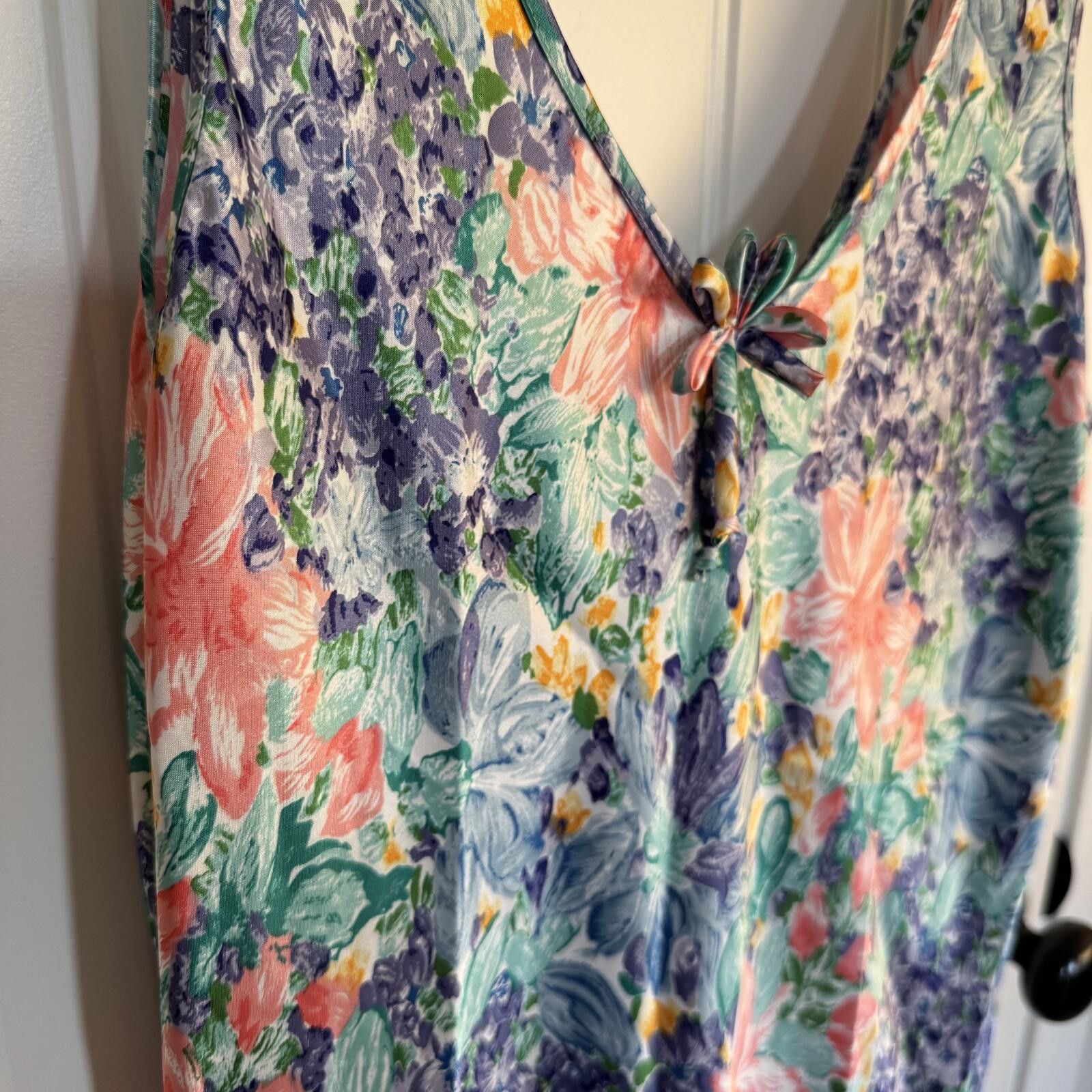 Unknown London VTG Bonjour Large Sleeveless Nightgown Dress Size ONE SIZE - 2 Thumbnail