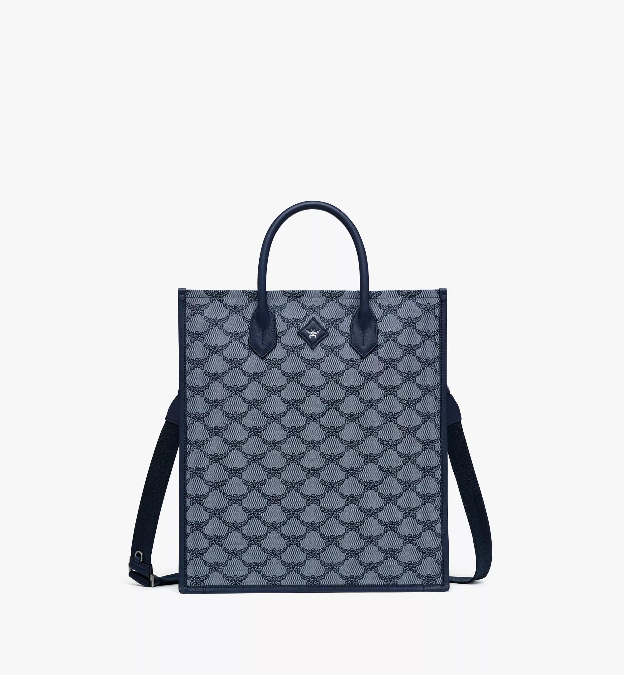 MCM o1mt1gz1224 Size: OS / Unisex Tote Medium Bag in Indigo Size ONE SIZE - 1 Thumbnail