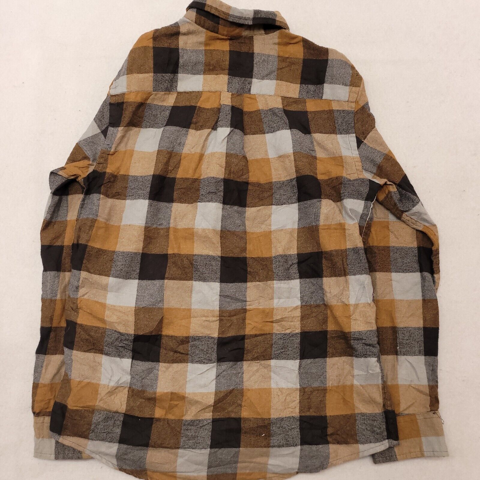 Croft & Barrow Croft & Barrow Gingham Flannel Shirt Mens Size Small S Gray Size US S / EU 44-46 / 1 - 10 Thumbnail