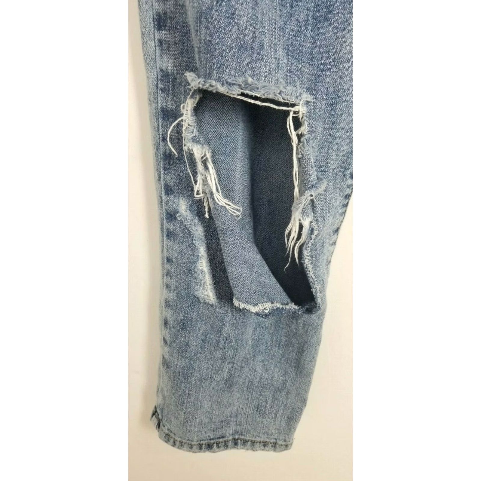 Vintage CARMAR Womens Jeans Blue 27 Ripped Straight Cotton USA Denim, Size 27, Regular, Blue, Women, Jeans, Straight, USA, Carmar Size 27" / US 4 / IT 40 - 6 Thumbnail