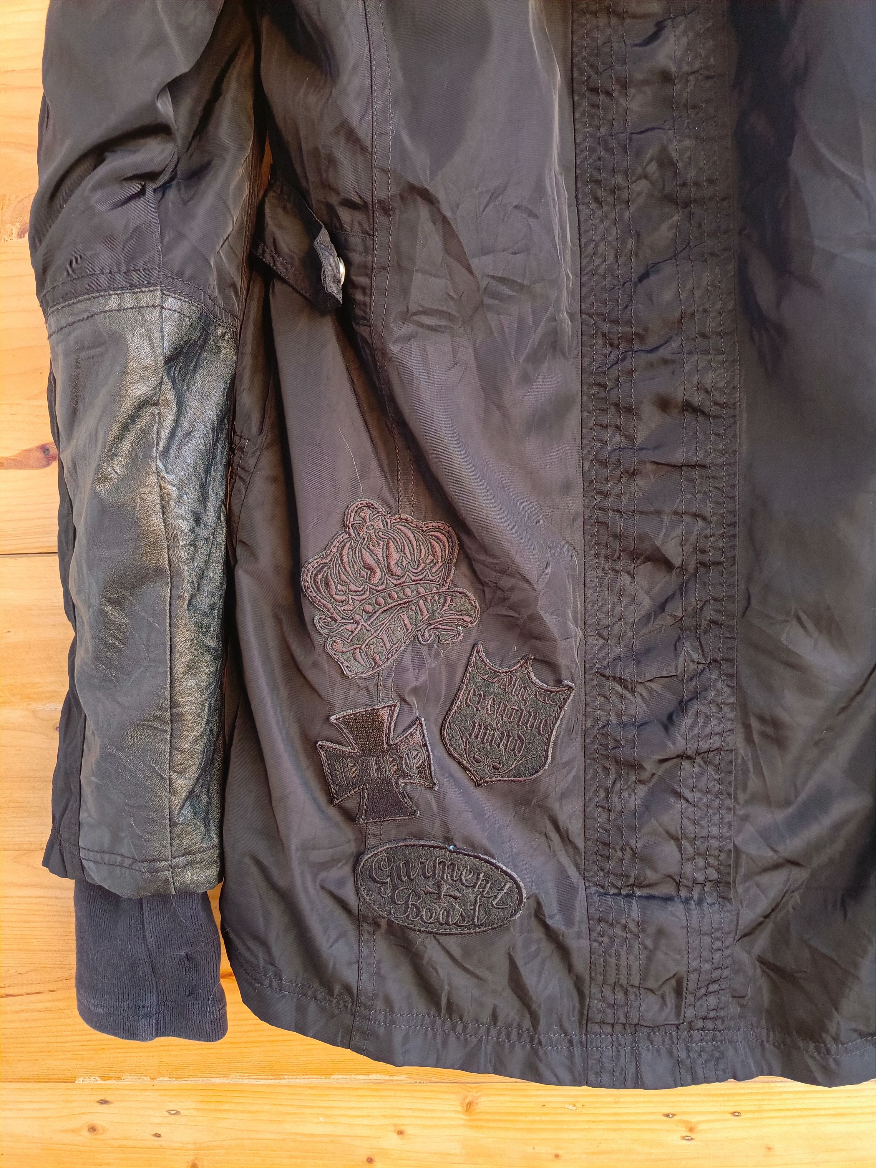 Yasuyuki Ishii Glitz LeatherxParachute BONDAGE FUR HOODED 2 ZIP GOTHIC PUNK Size US M / EU 48-50 / 2 - 17 Thumbnail