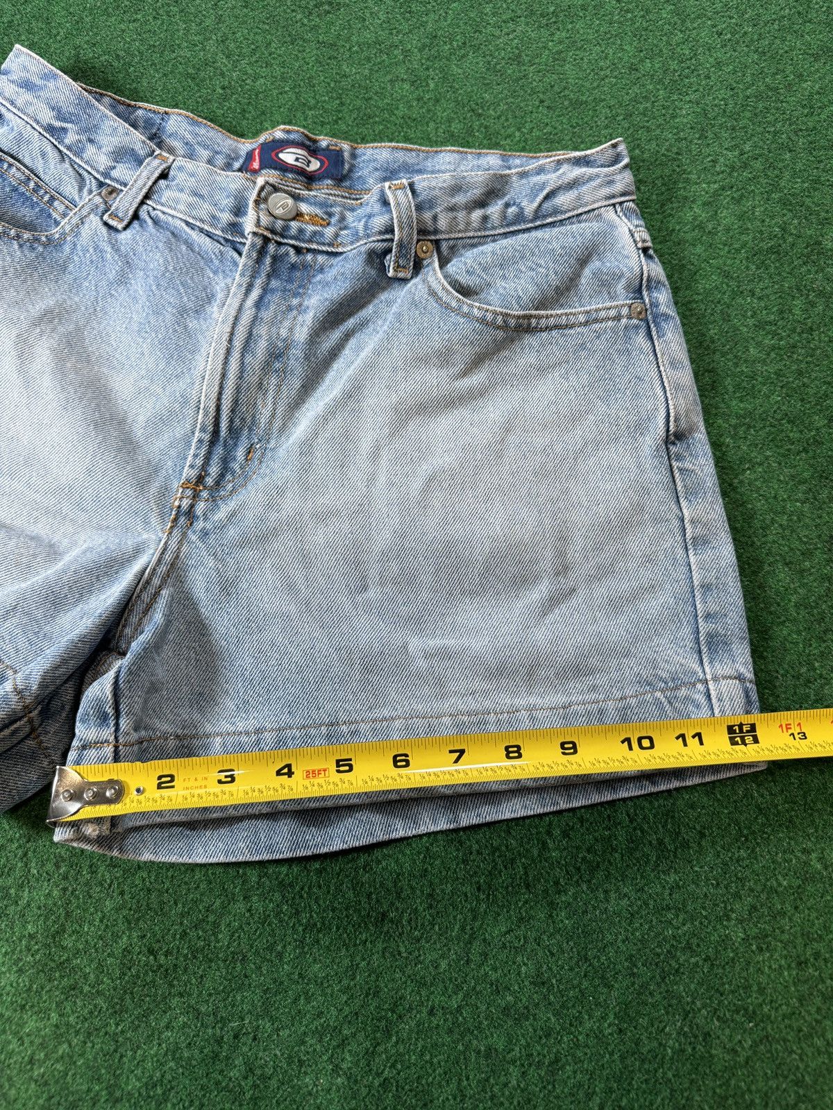 Vintage Vintage 90s Y2K Bongo Jorts Jnco Style Grunge Denim Shorts Size 31" - 7 Thumbnail