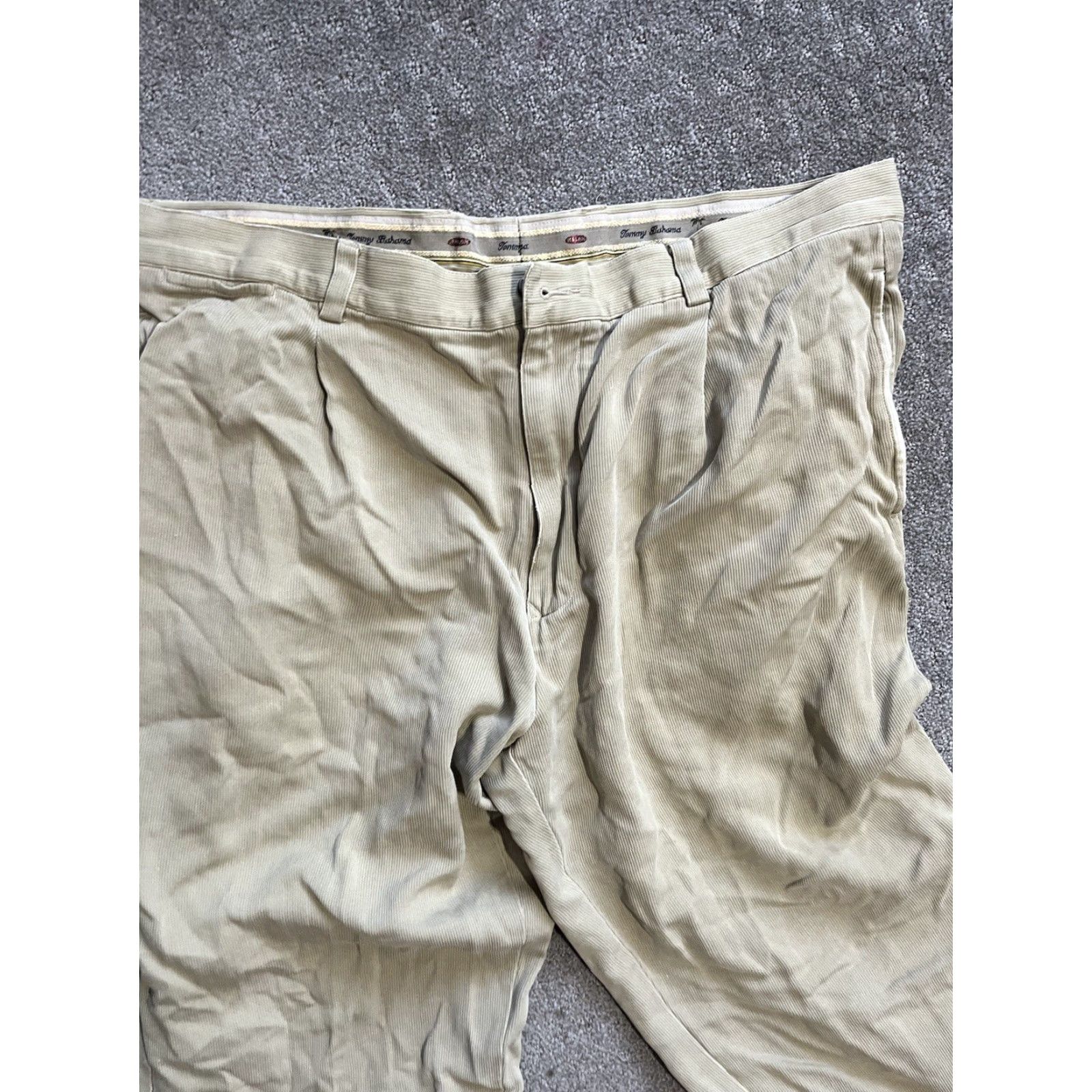 Tommy Bahama Tommy Bahama Pants Mens 38x27 Beige Silk Chino Trousers Flat Front Pleated Size US 38 / EU 54 - 4 Thumbnail