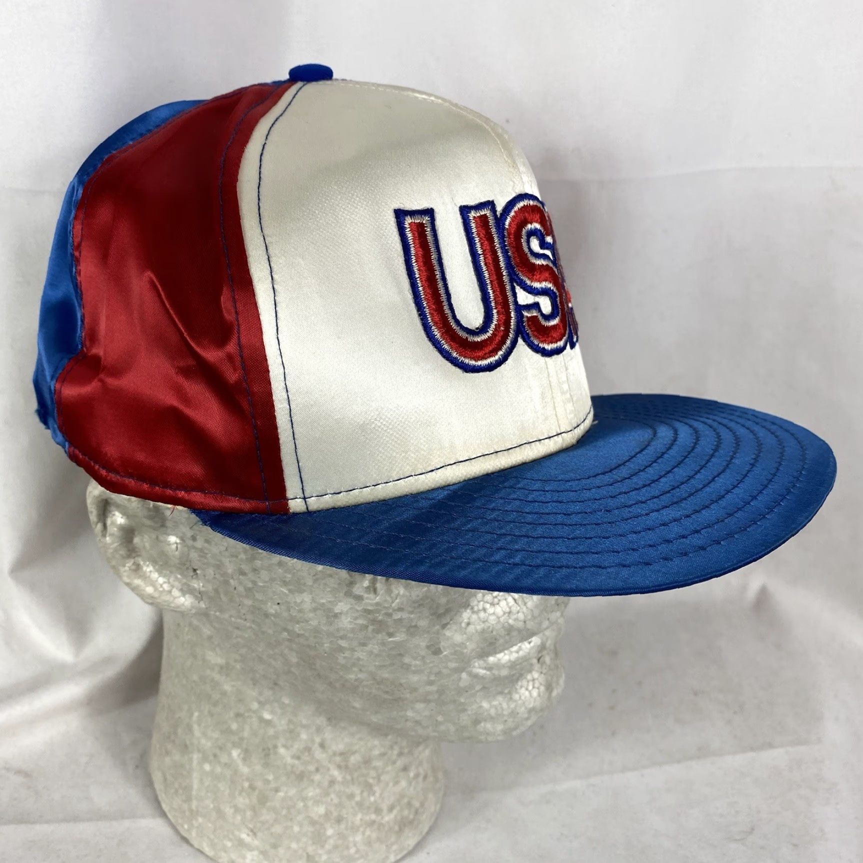 Vintage VINTAGE 1980s USA Rayon Trucker Cap Hat HaT Truckers Cap Mens Womens Boys Girls Size ONE SIZE - 3 Thumbnail