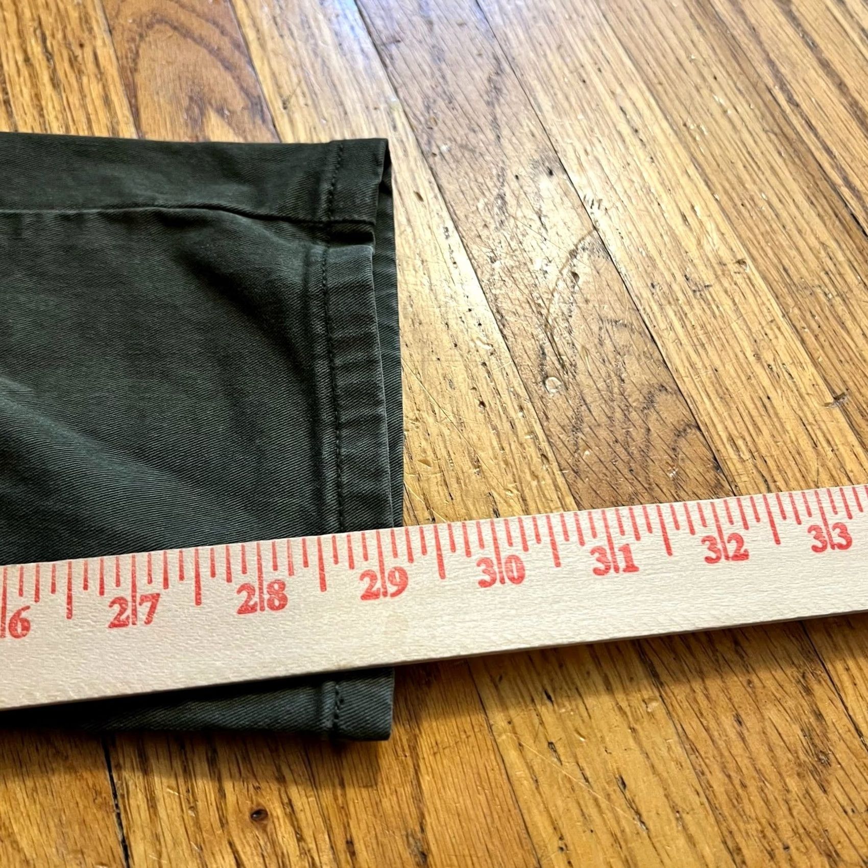 Vintage Flint & Tinder Mens Pants Green Slim Fit Chino Casual Preppy Pockets Logo 28 x30 Size US 28 / EU 44 - 7 Thumbnail