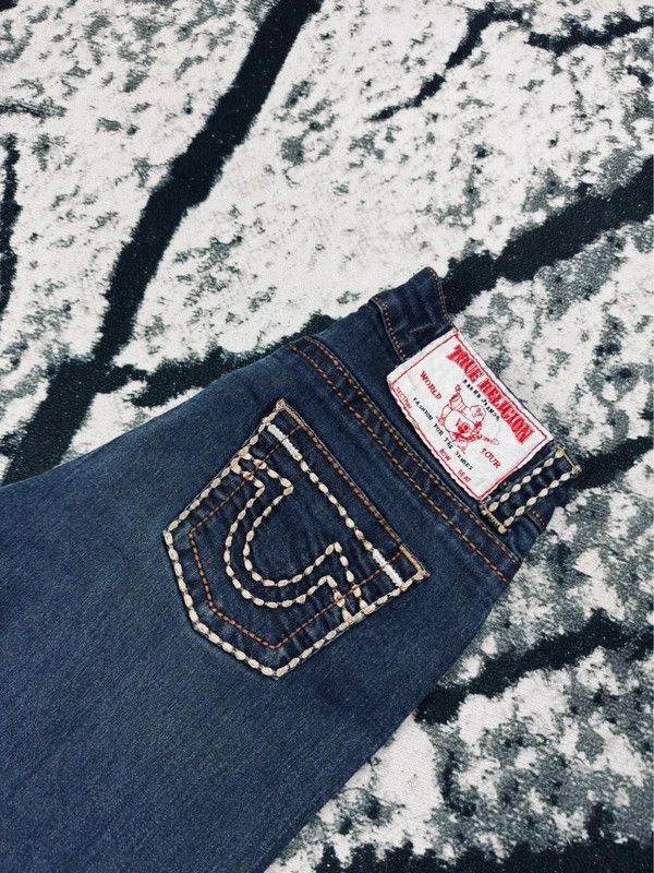 True Religion Vintage True Religion jeans pants navy blue usa logo M 29 Size 29" - 3 Thumbnail